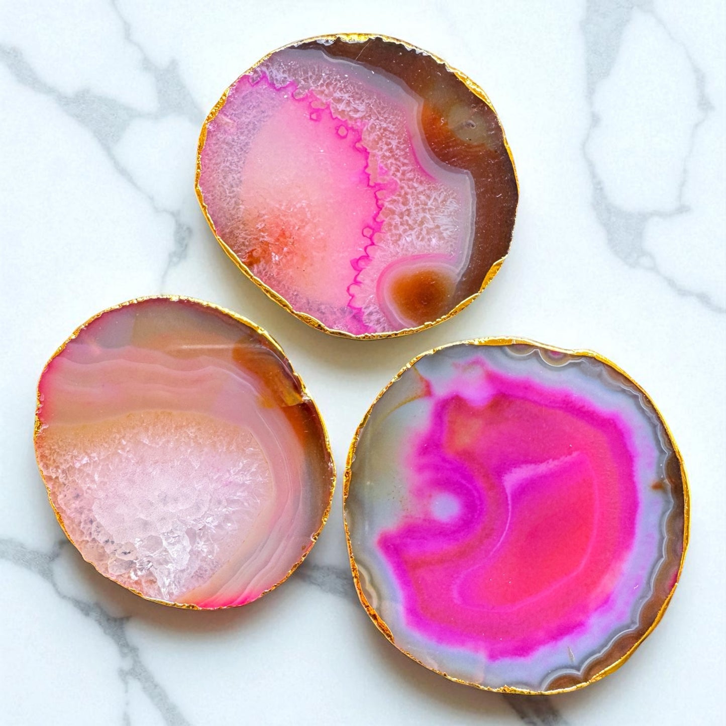 Agate Gold Edge Pop Socket.