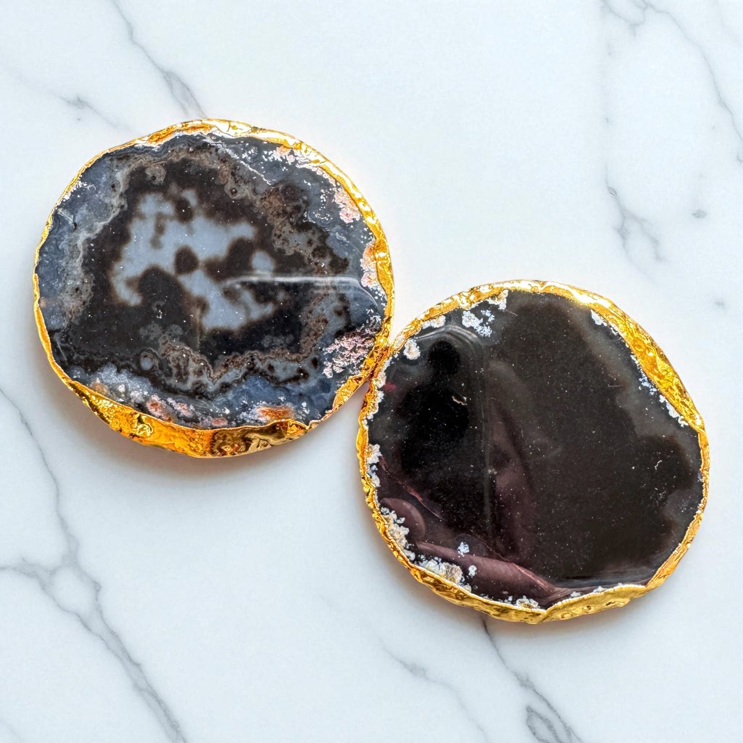 Agate Gold Edge Pop Socket.