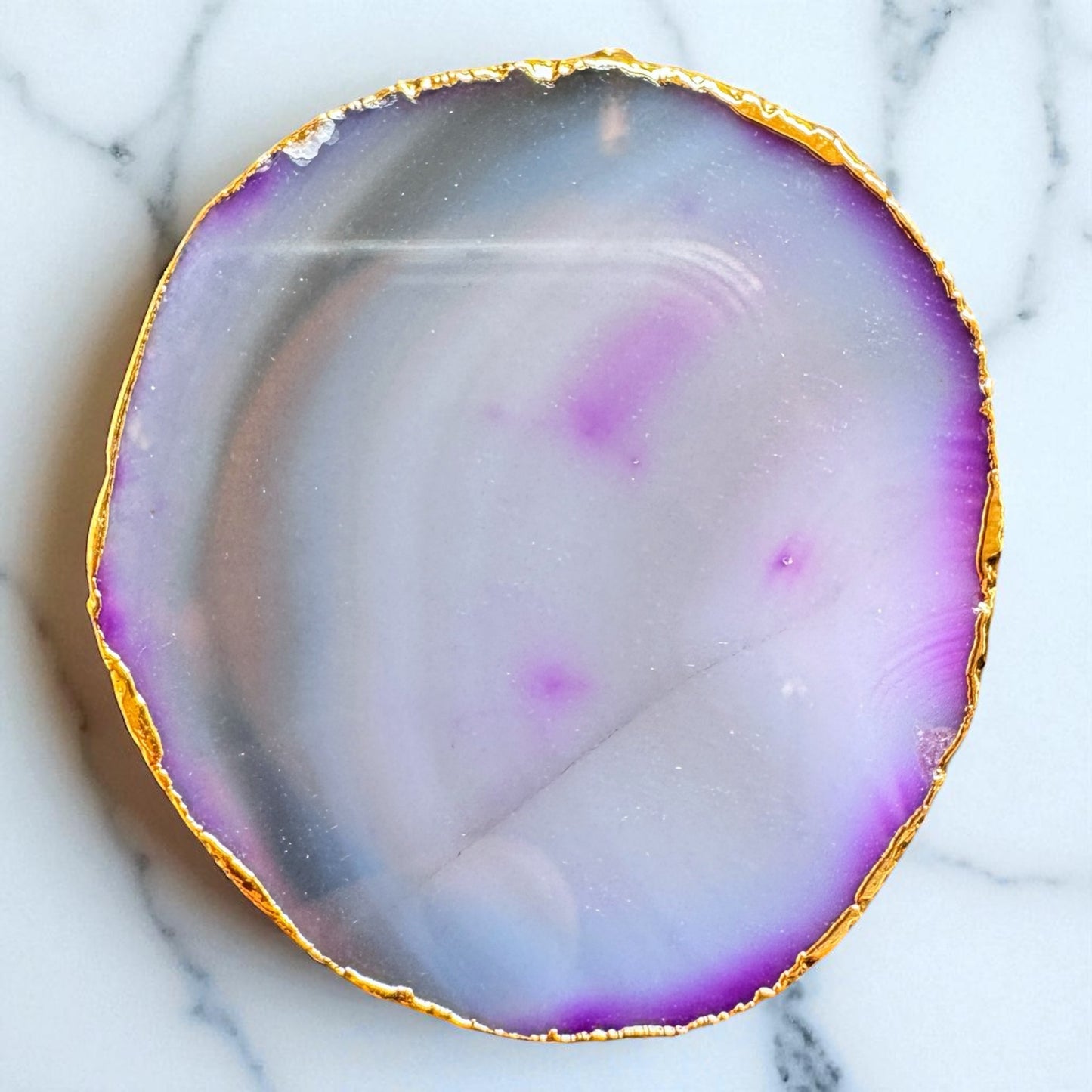 Agate Gold Edge Pop Socket.