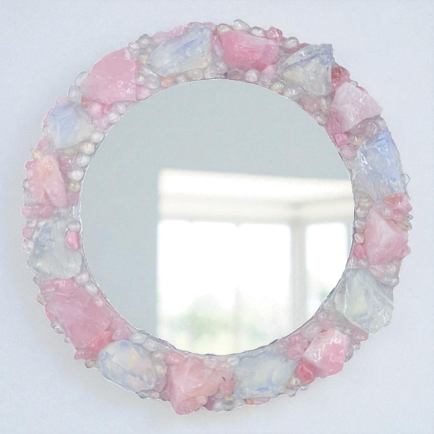 “Starlight Bloom” Crystal Mirror