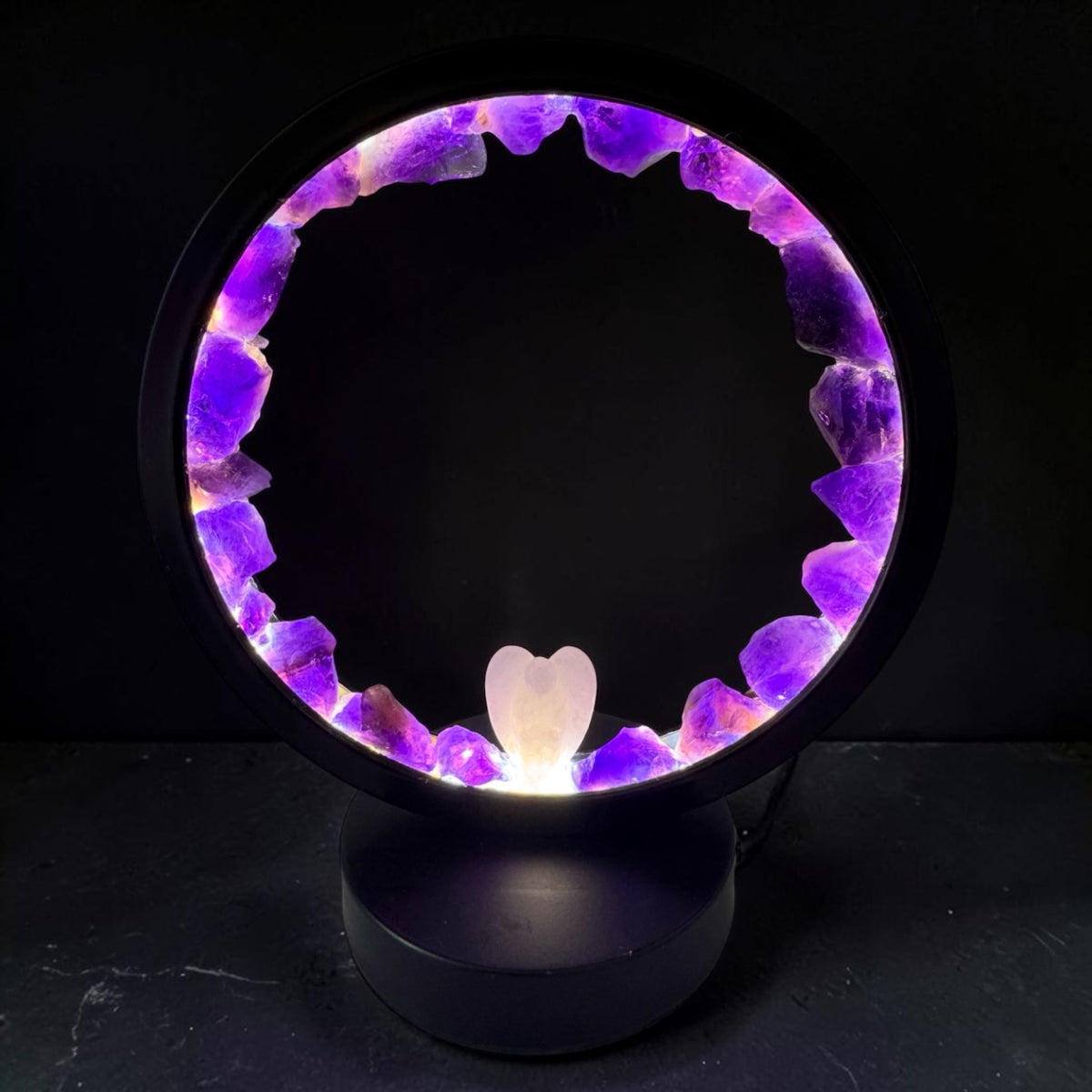Angel Amethyst Crystal Lamps.