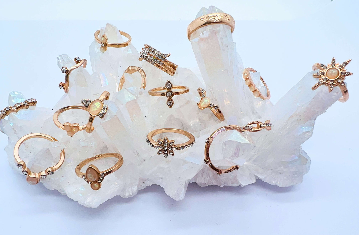 Ring Set Gold Colour B17 (17 Rings)