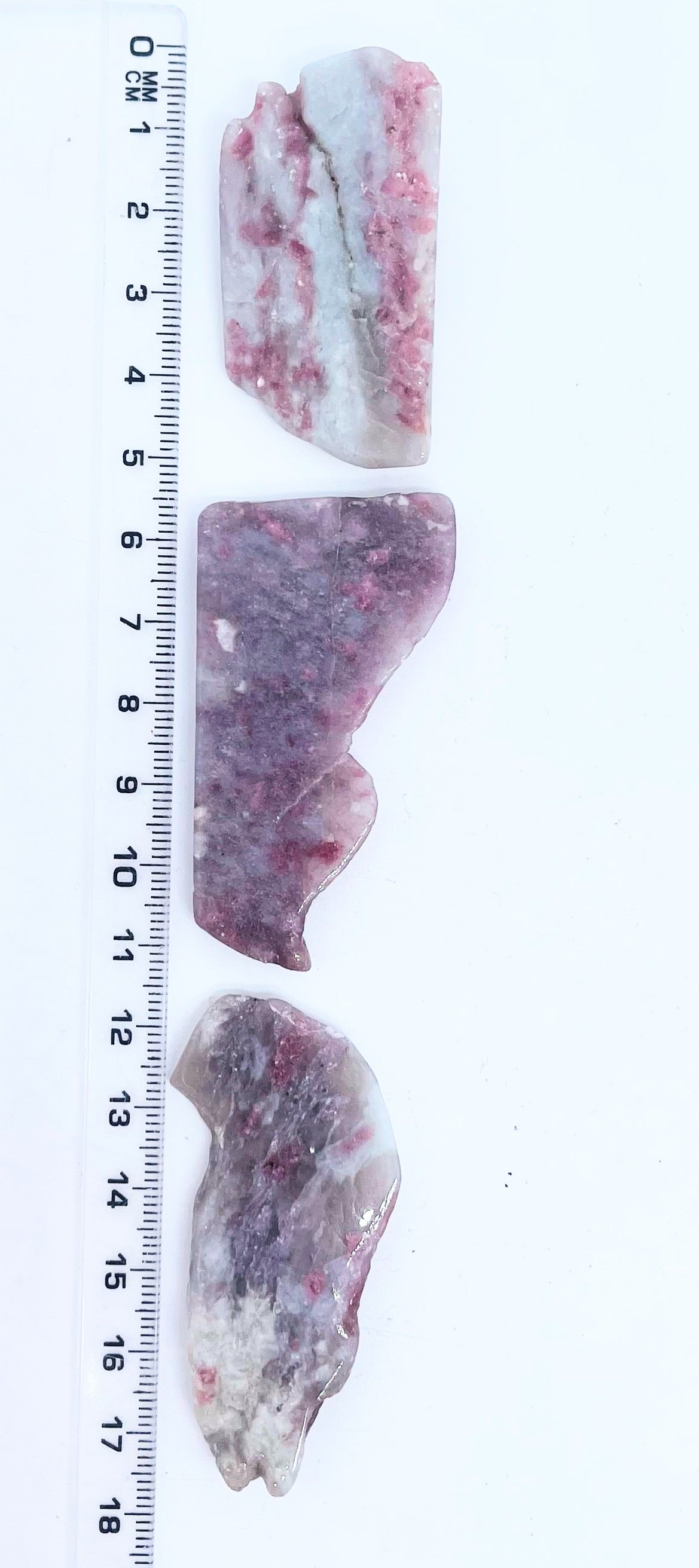 Pink tourmaline slab