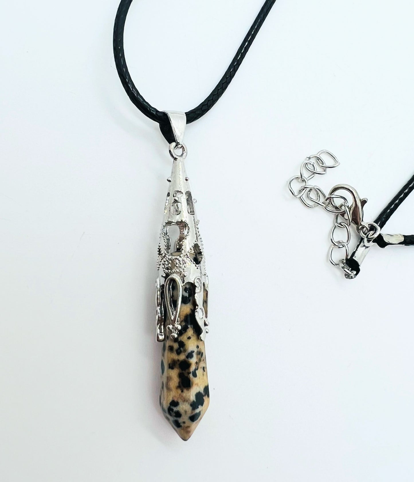 Dalmation pendant on white background