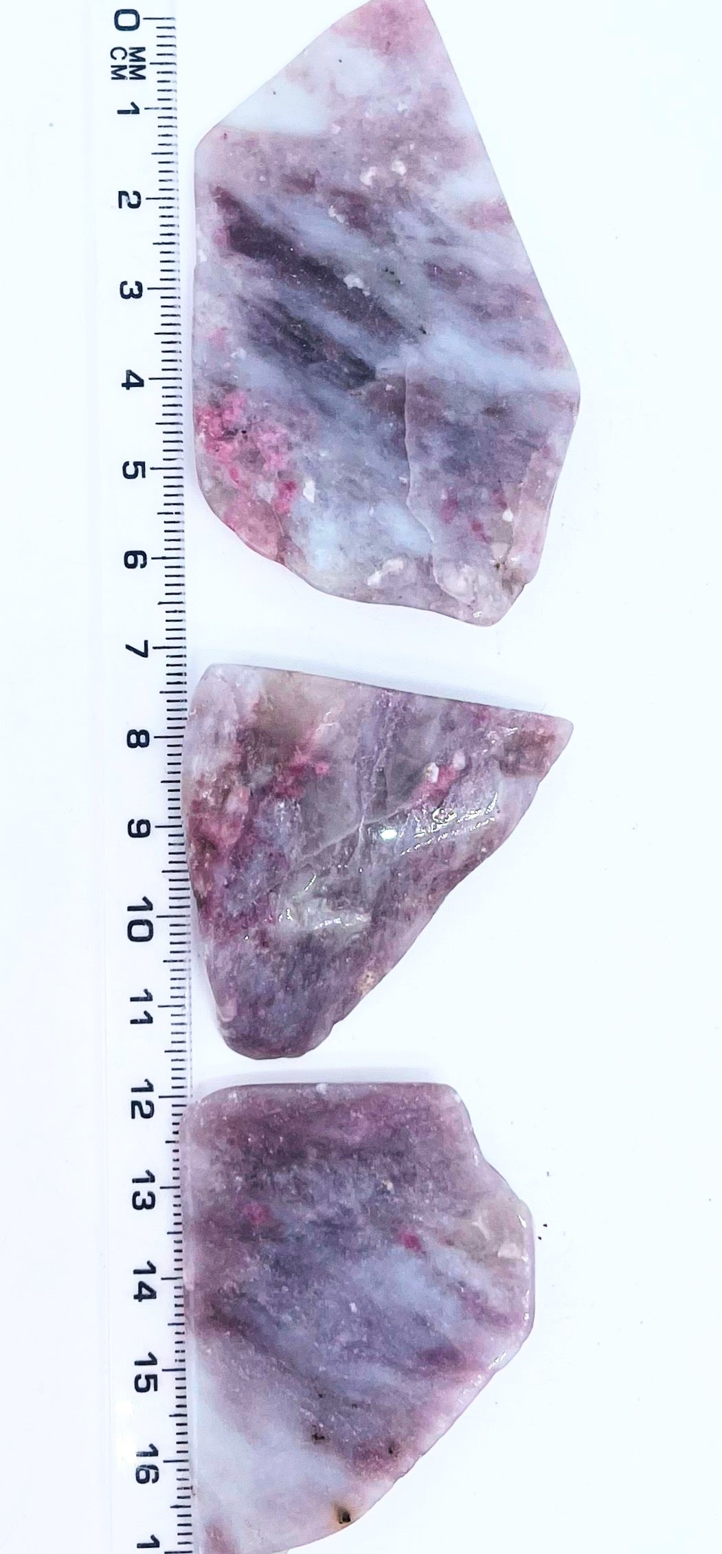Pink tourmaline slab
