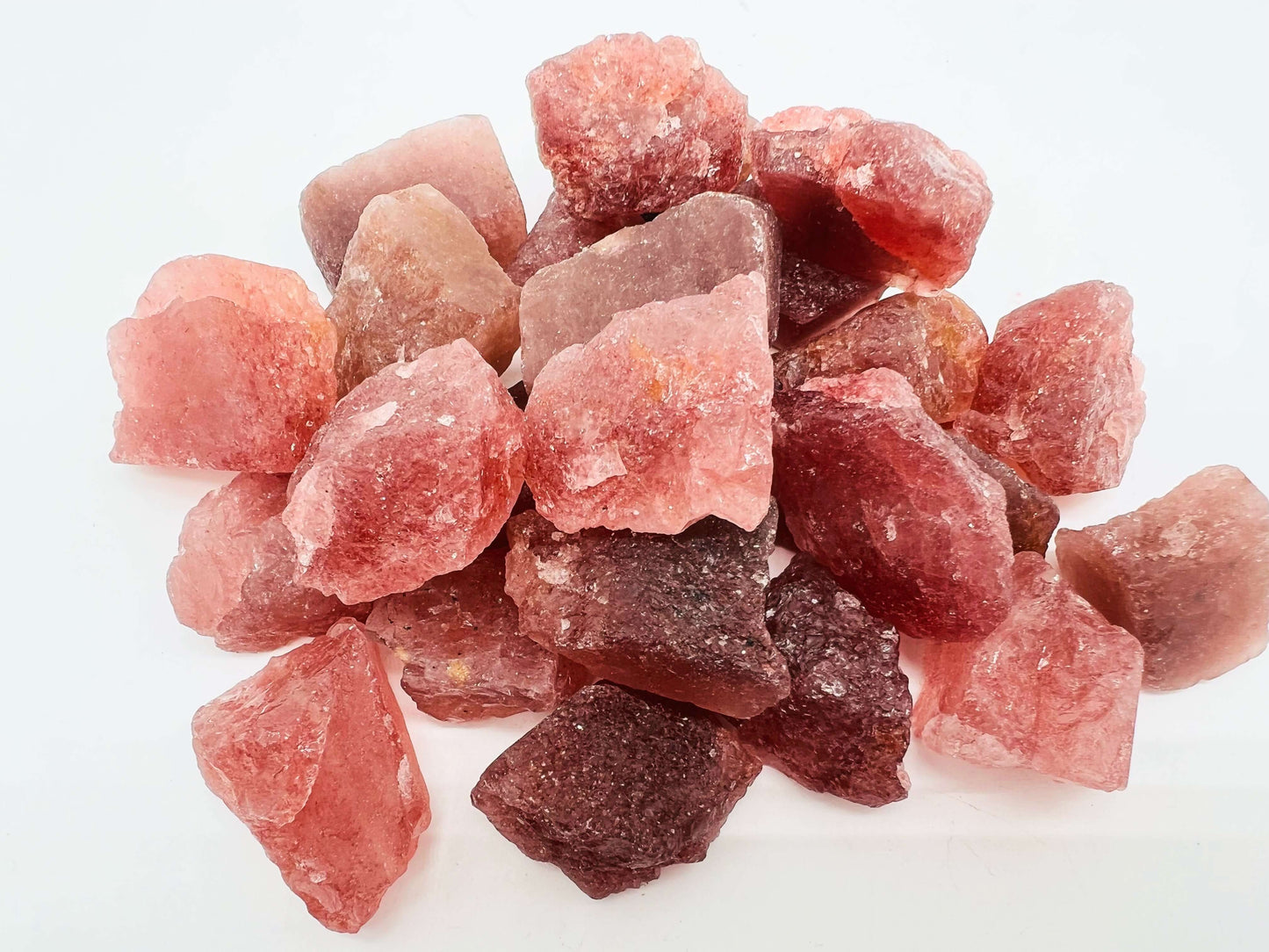 Strawberry Quartz Rough (transparent)