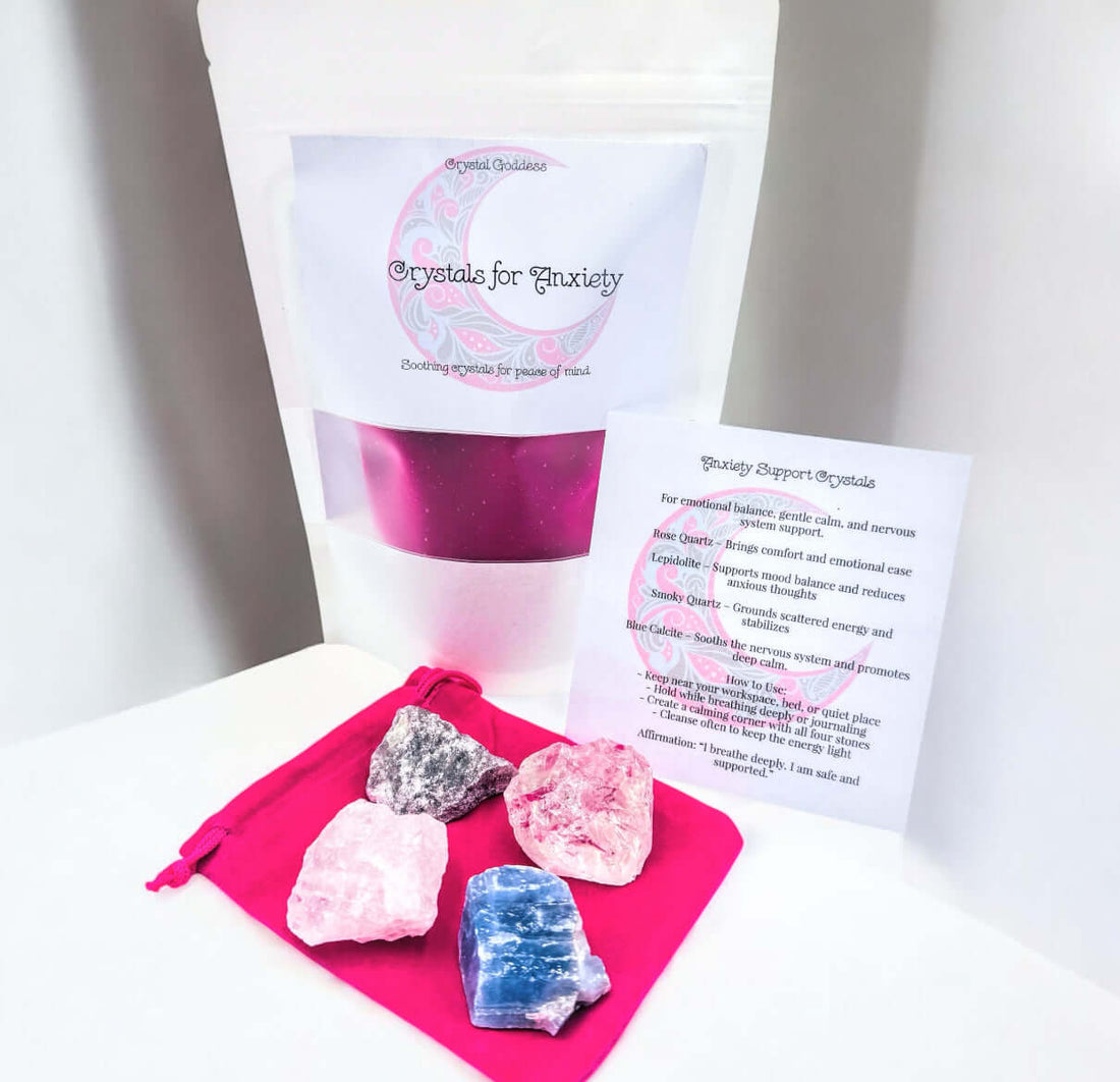 Crystals for stress relief