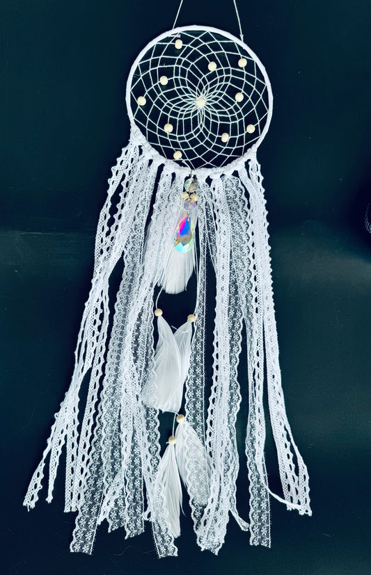 White Lace Dream Catchers