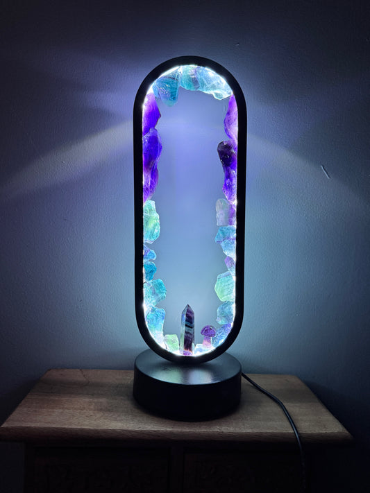 Fluorite  Lamp #1 ( resin coated)