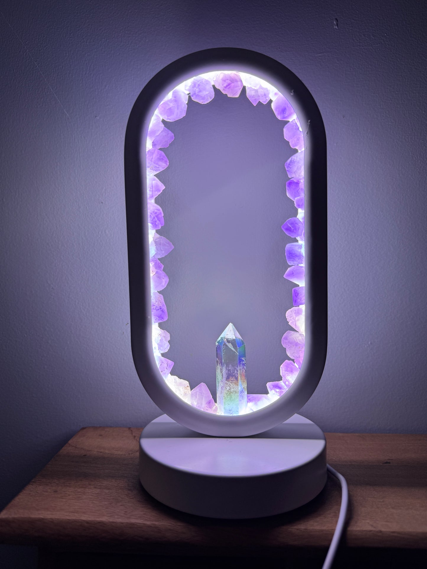 Crystal Portal Lamp “ The Amethyst Garden”