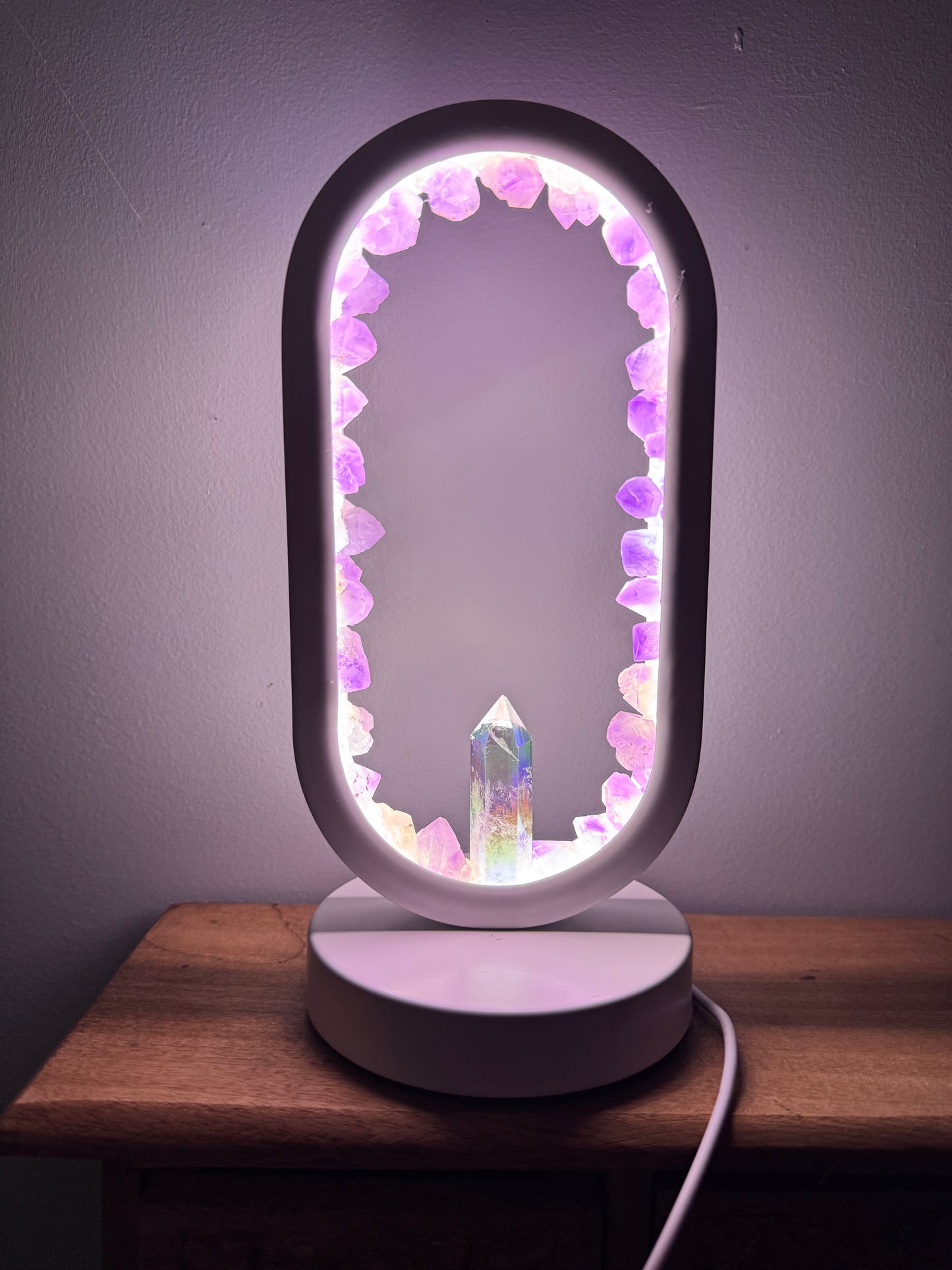 Crystal Portal Lamp “ The Amethyst Garden”
