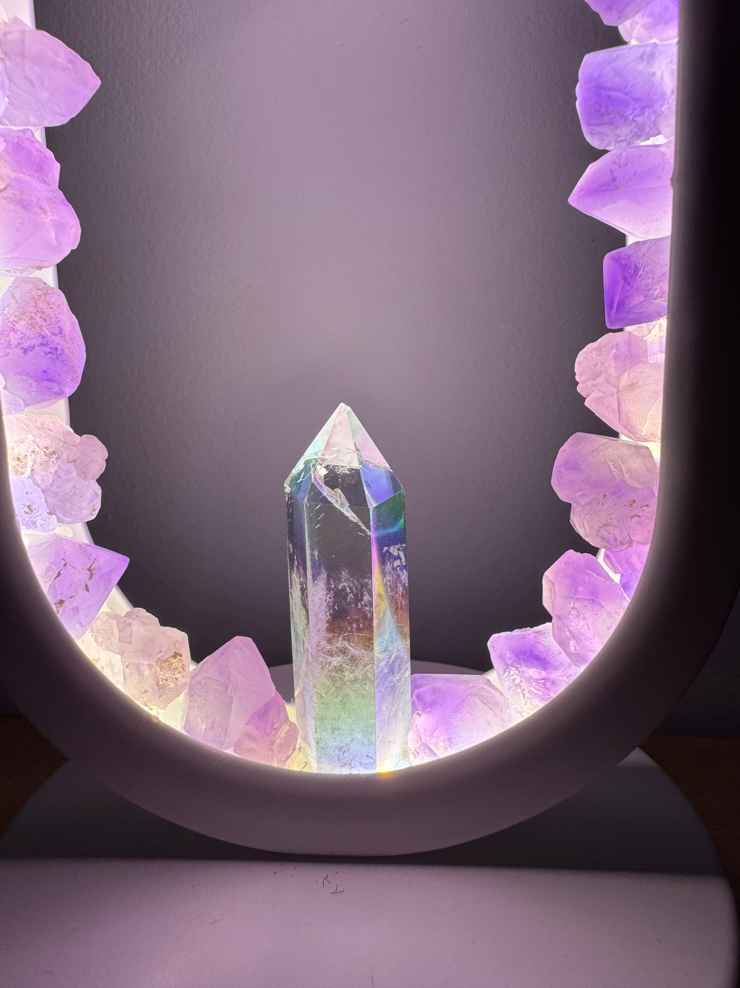 Crystal Portal Lamp “ The Amethyst Garden”