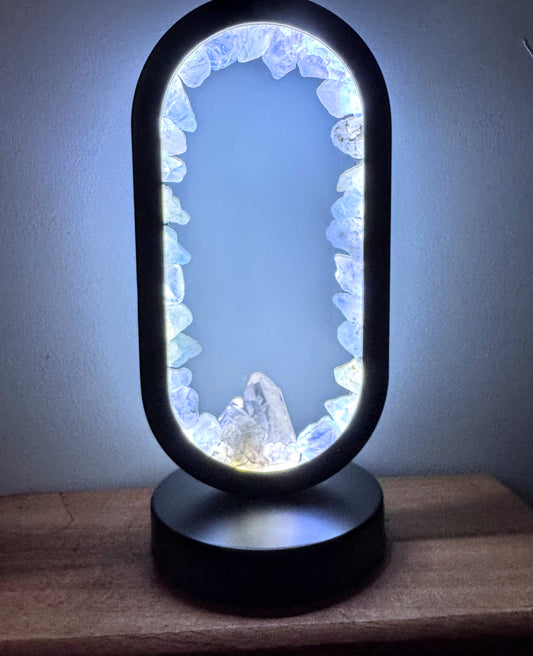 Celestite Crystal Lamp