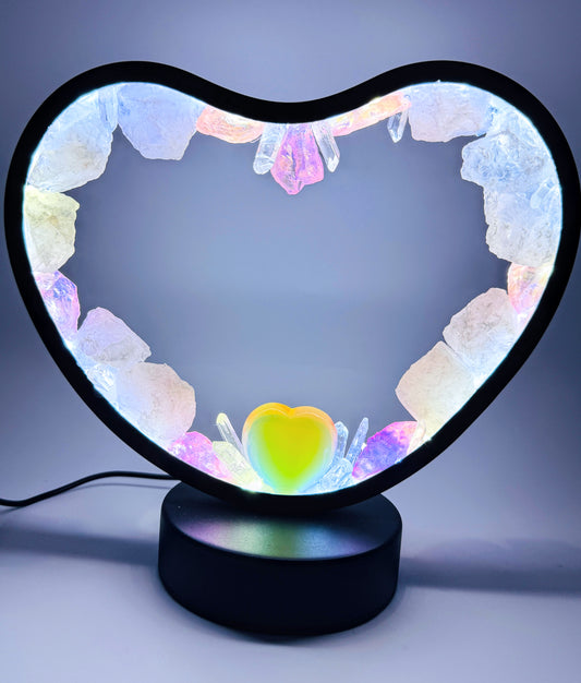 Crystal Heart Portal Lamp “Celestial Murmur”.