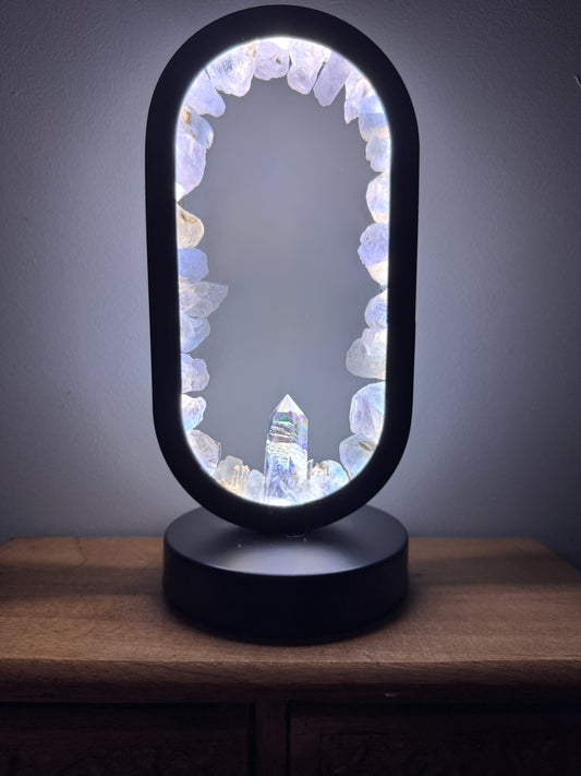 Blue Calcite Lamp