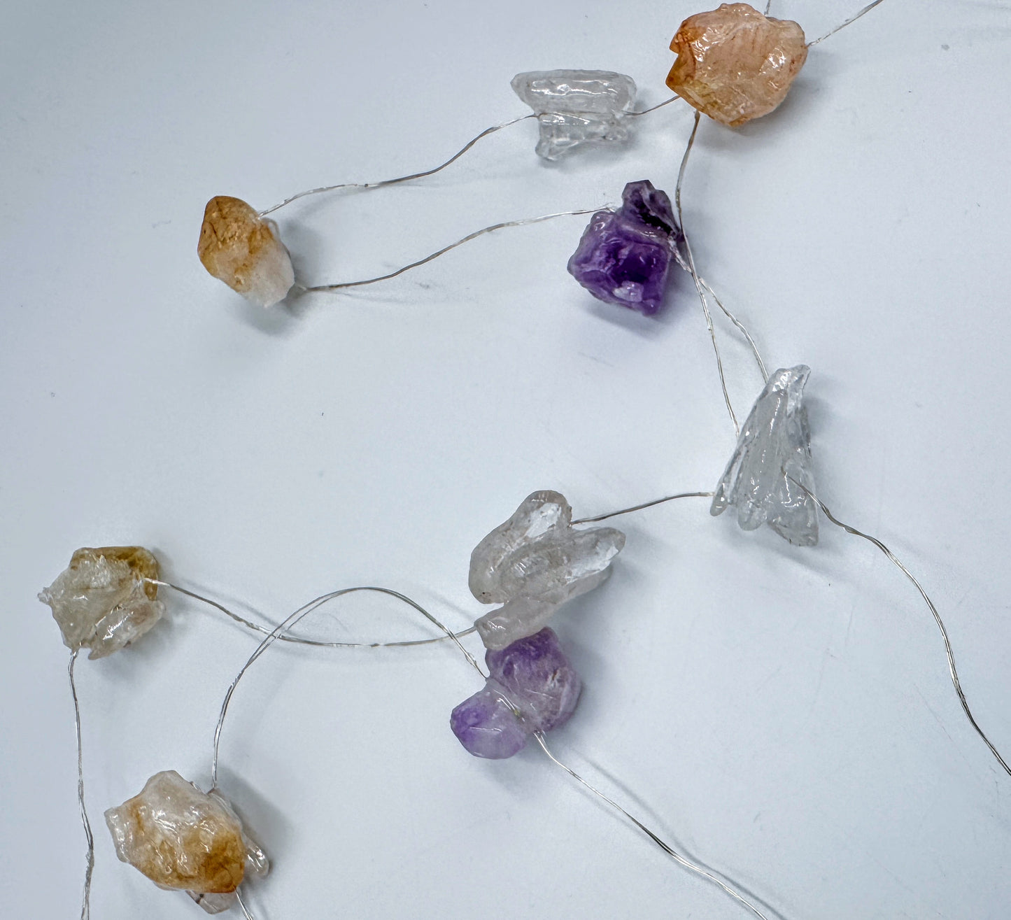 Crystal Fairy Lights Amethyst Citrine & Clear Quartz 3M