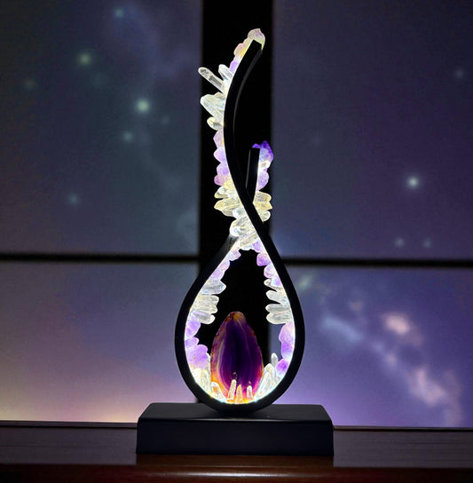 Crystal Flame Lamp “ Celestial Flame “