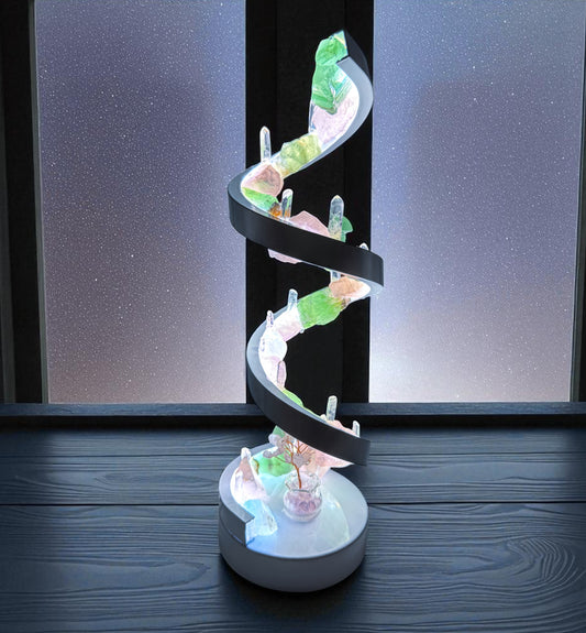 Crystal Spiral Lamp  “ Serenity Spiral”
