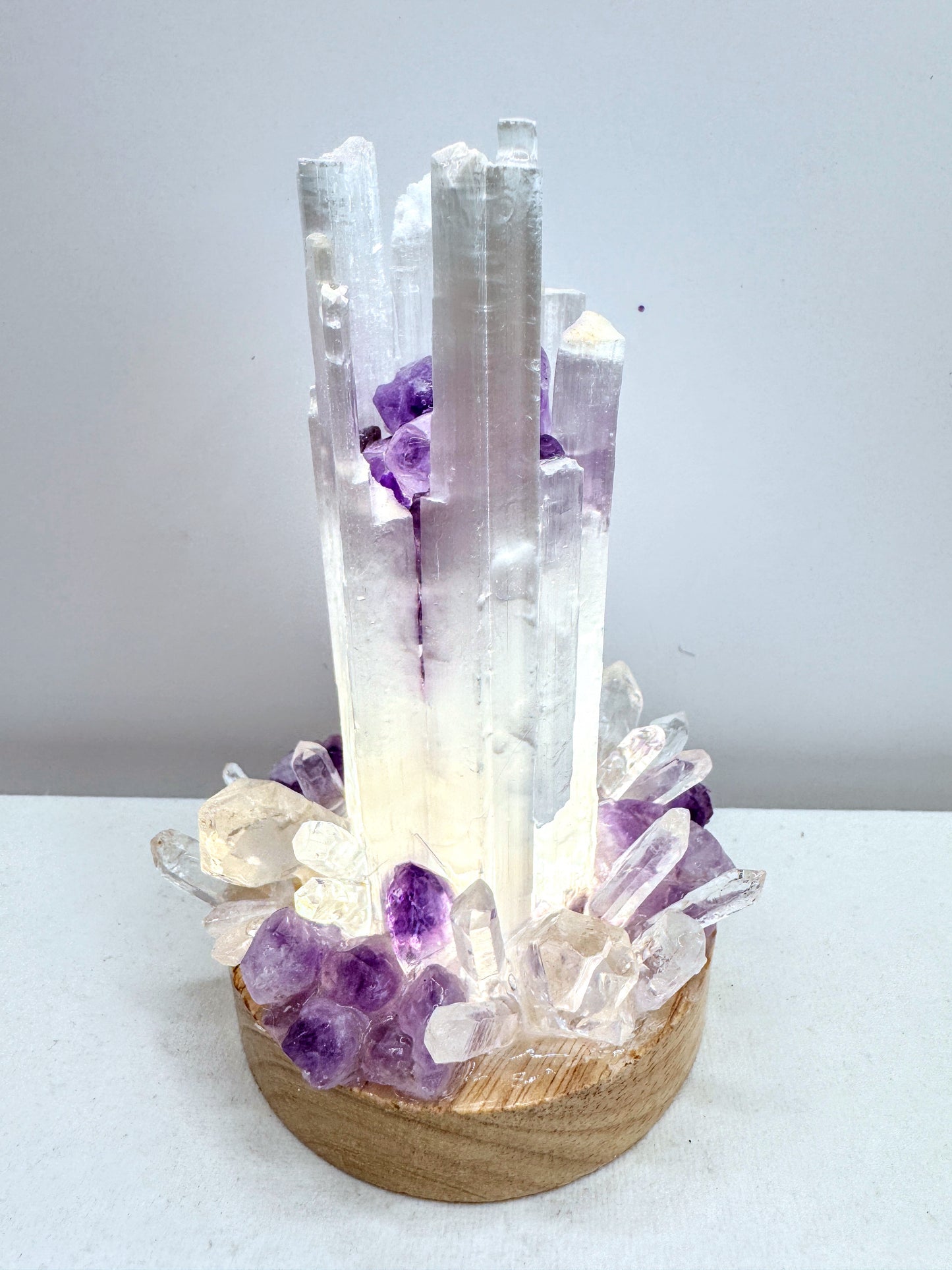 Selenite Lamp (8cm base)