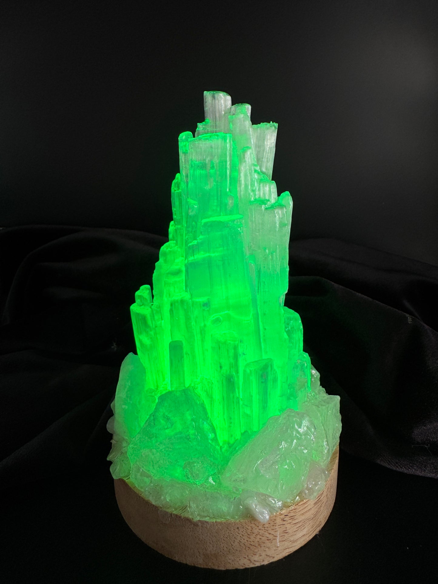Rainbow Selenite Lamp ( 10 cm base) 2