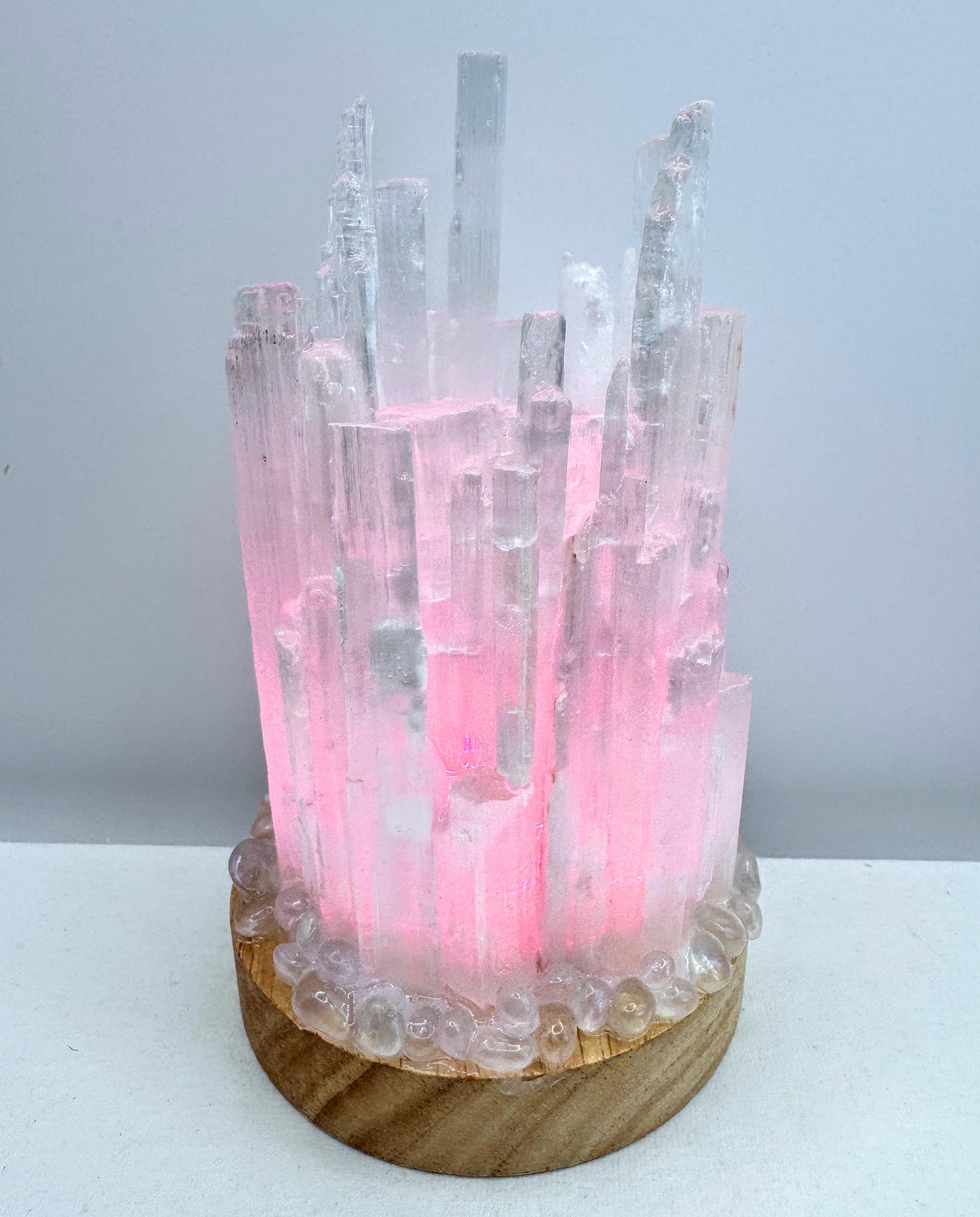 Rainbow Selenite Lamp ( 10 cm base) 2