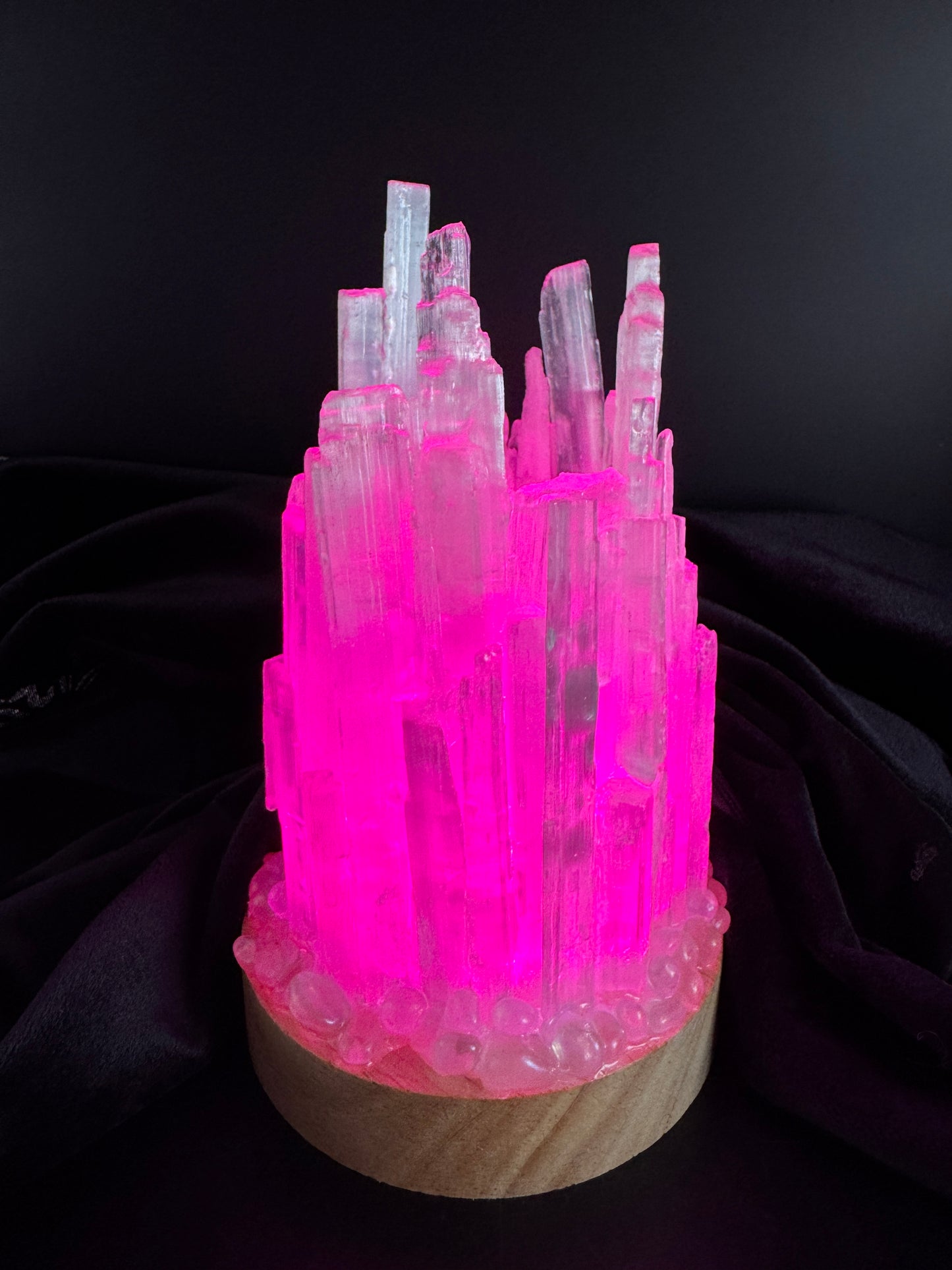 Rainbow Selenite Lamp ( 10 cm base) 2