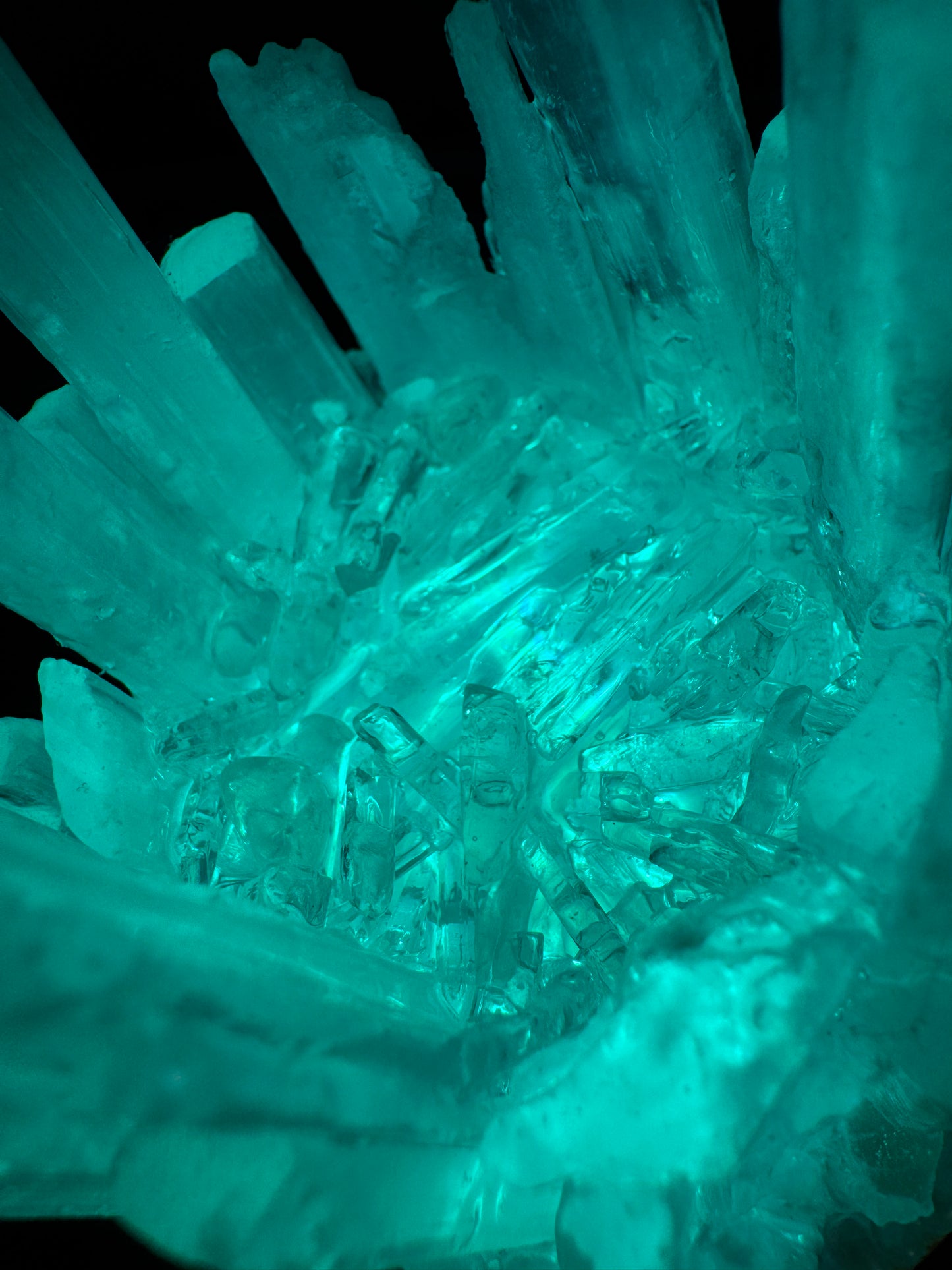 Rainbow Selenite Lamp ( 10 cm base) 2