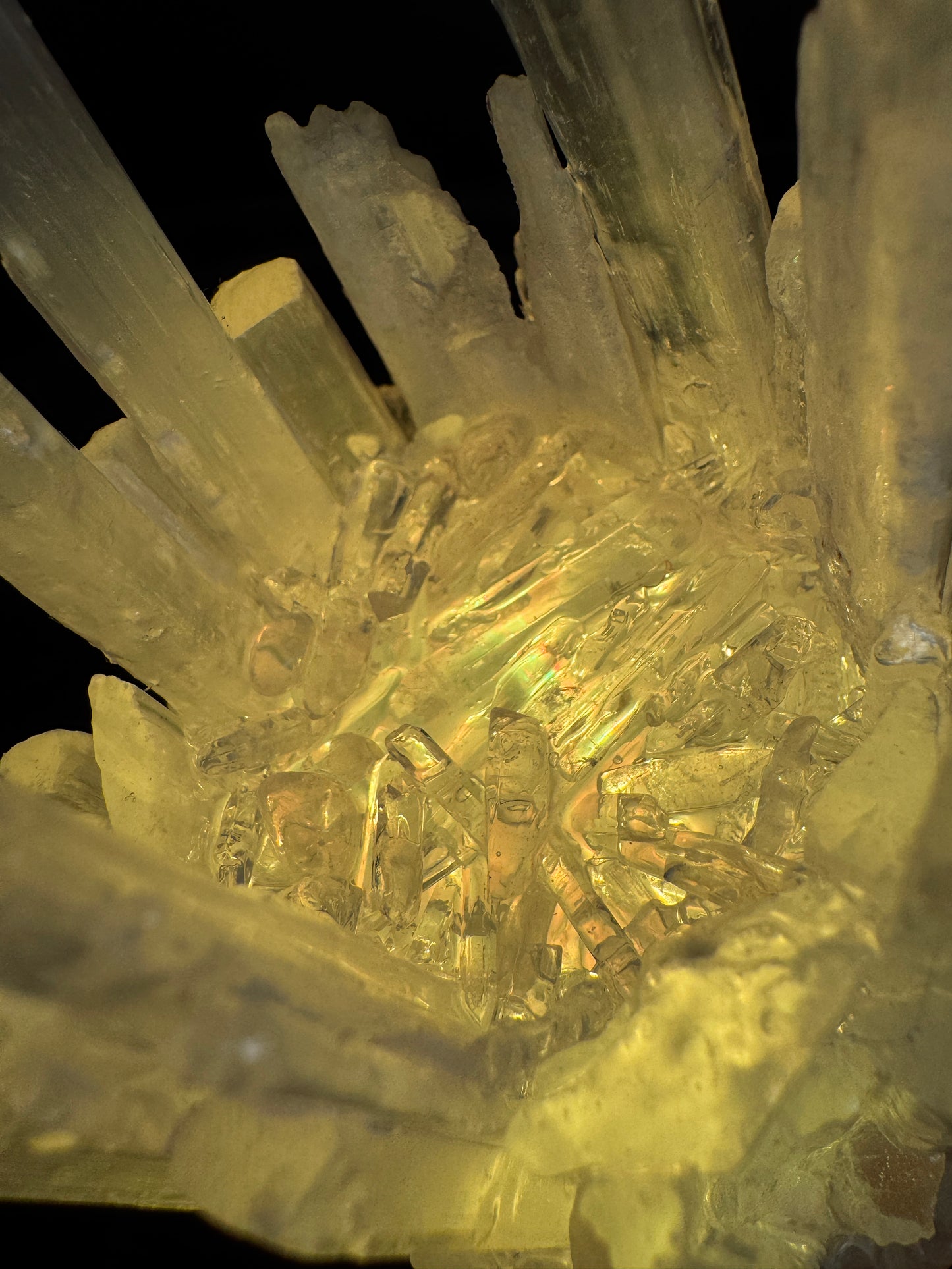 Rainbow Selenite Lamp ( 10 cm base) 2