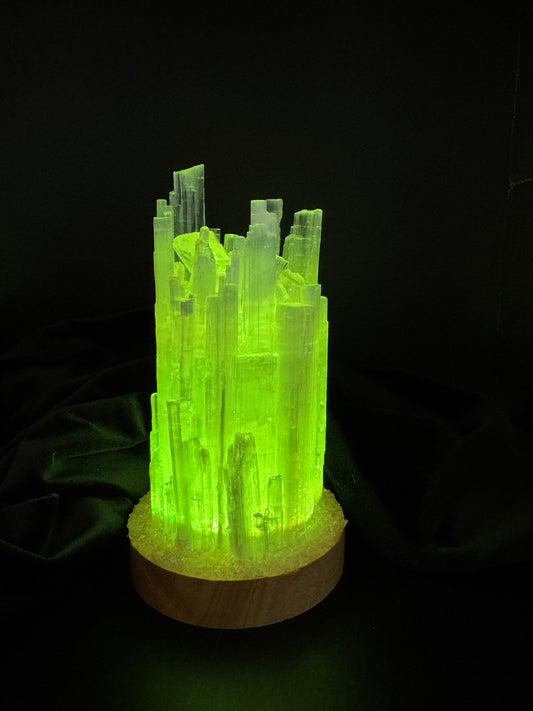 Rainbow Selenite Lamp (10cm base) 4