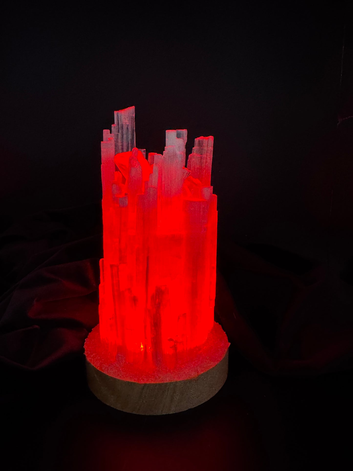 Rainbow Selenite Lamp (10cm base) 4