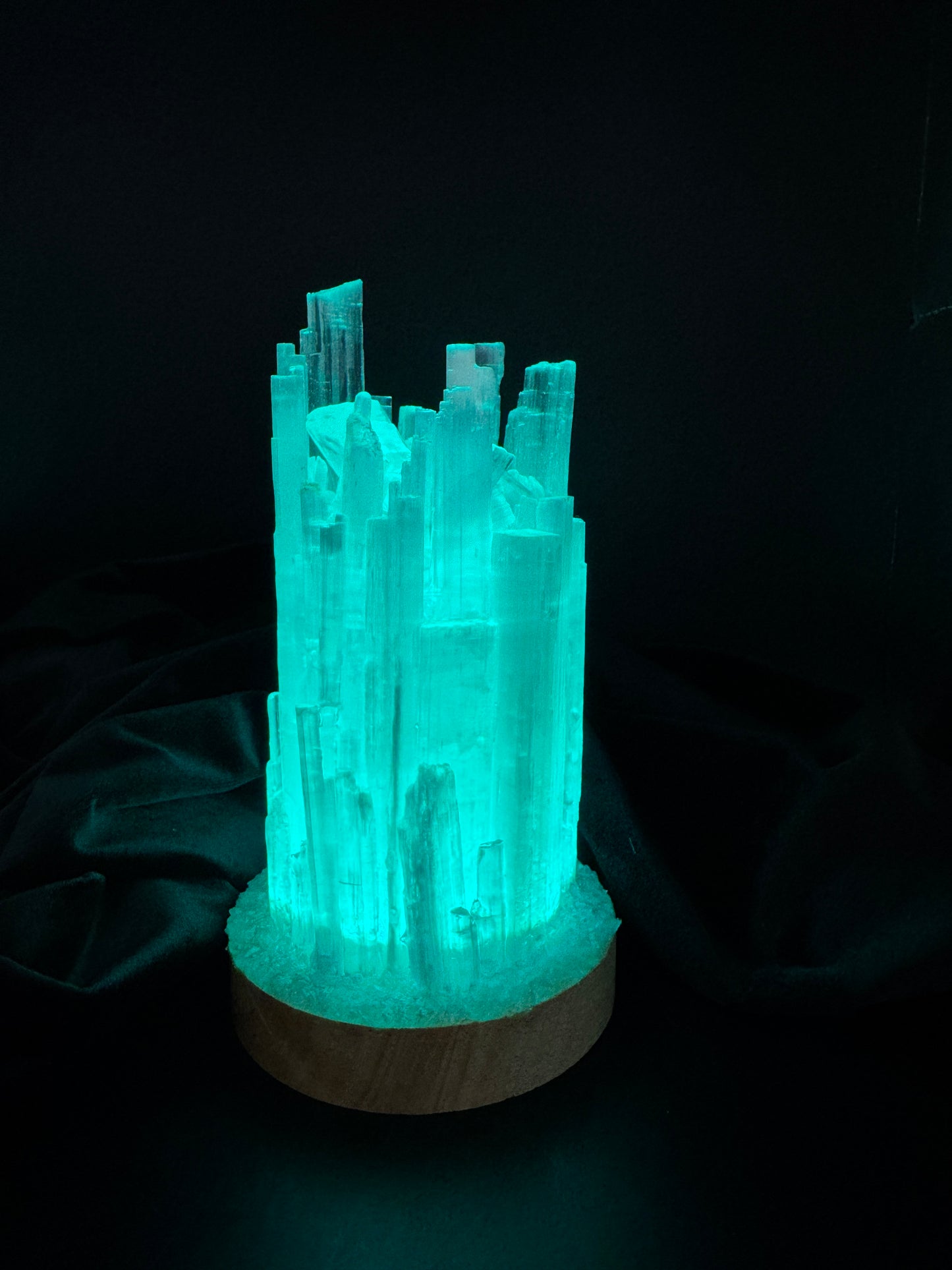 Rainbow Selenite Lamp (10cm base) 4