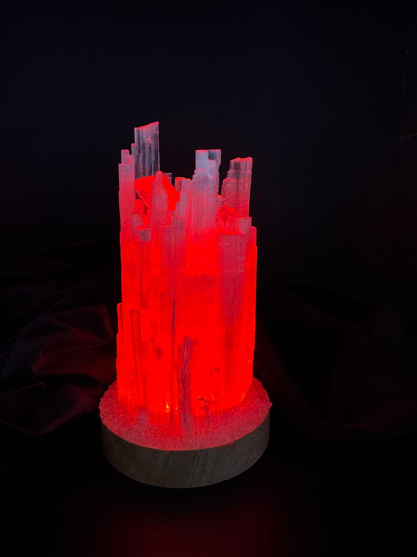 Rainbow Selenite Lamp (10cm base) 4