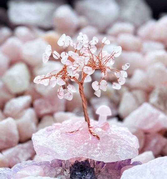 Rose Quartz Crystal Tree #2