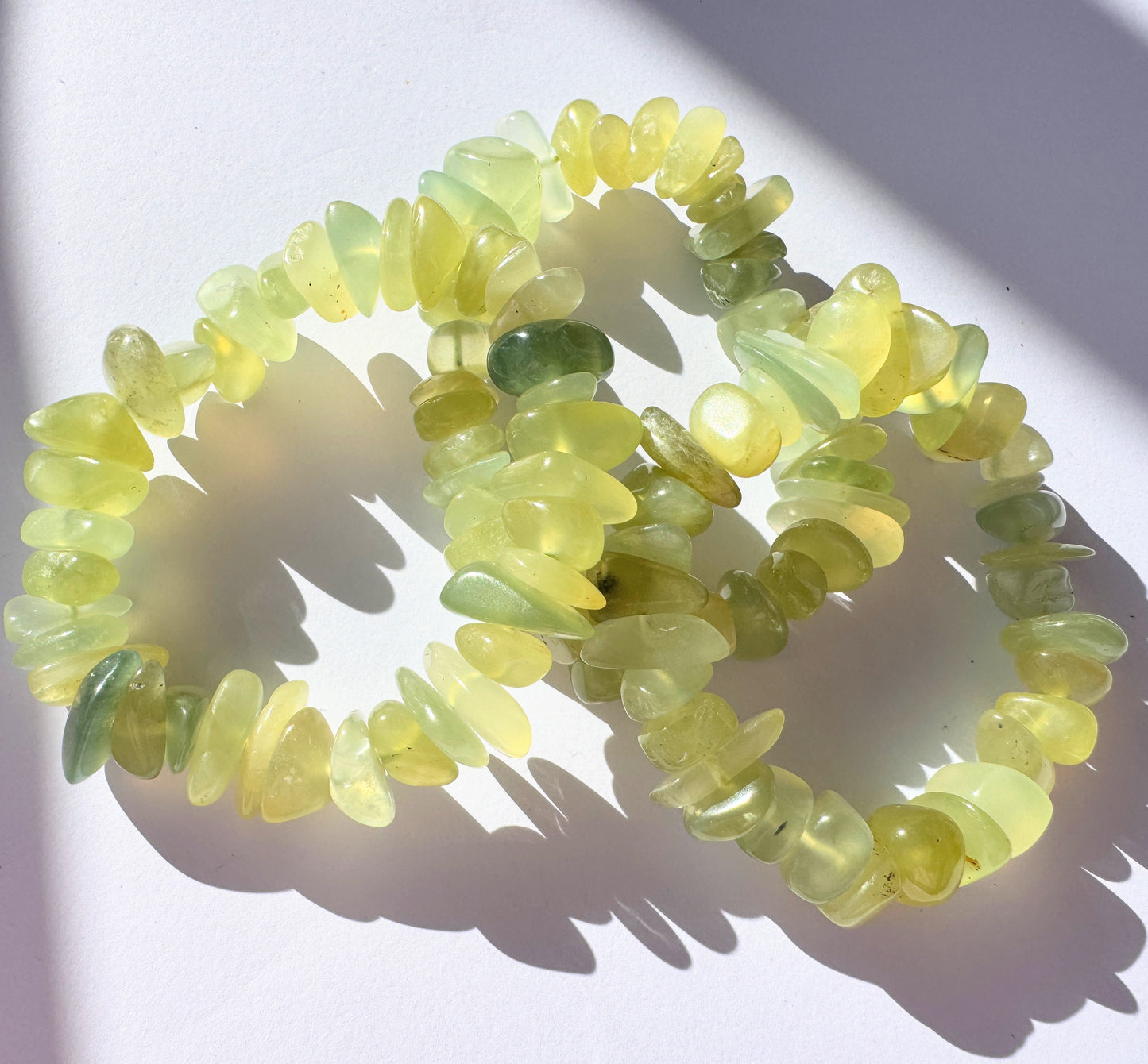 Crystal Chip Bracelets (larger chips)
