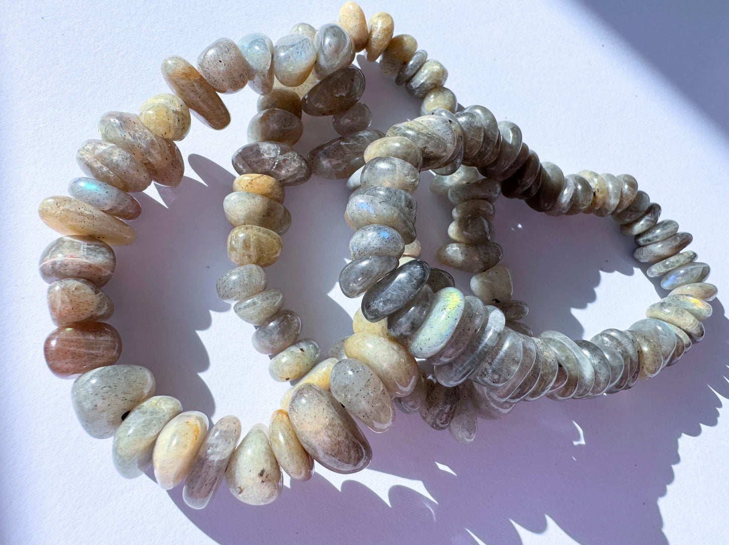 Crystal Chip Bracelets (larger chips)