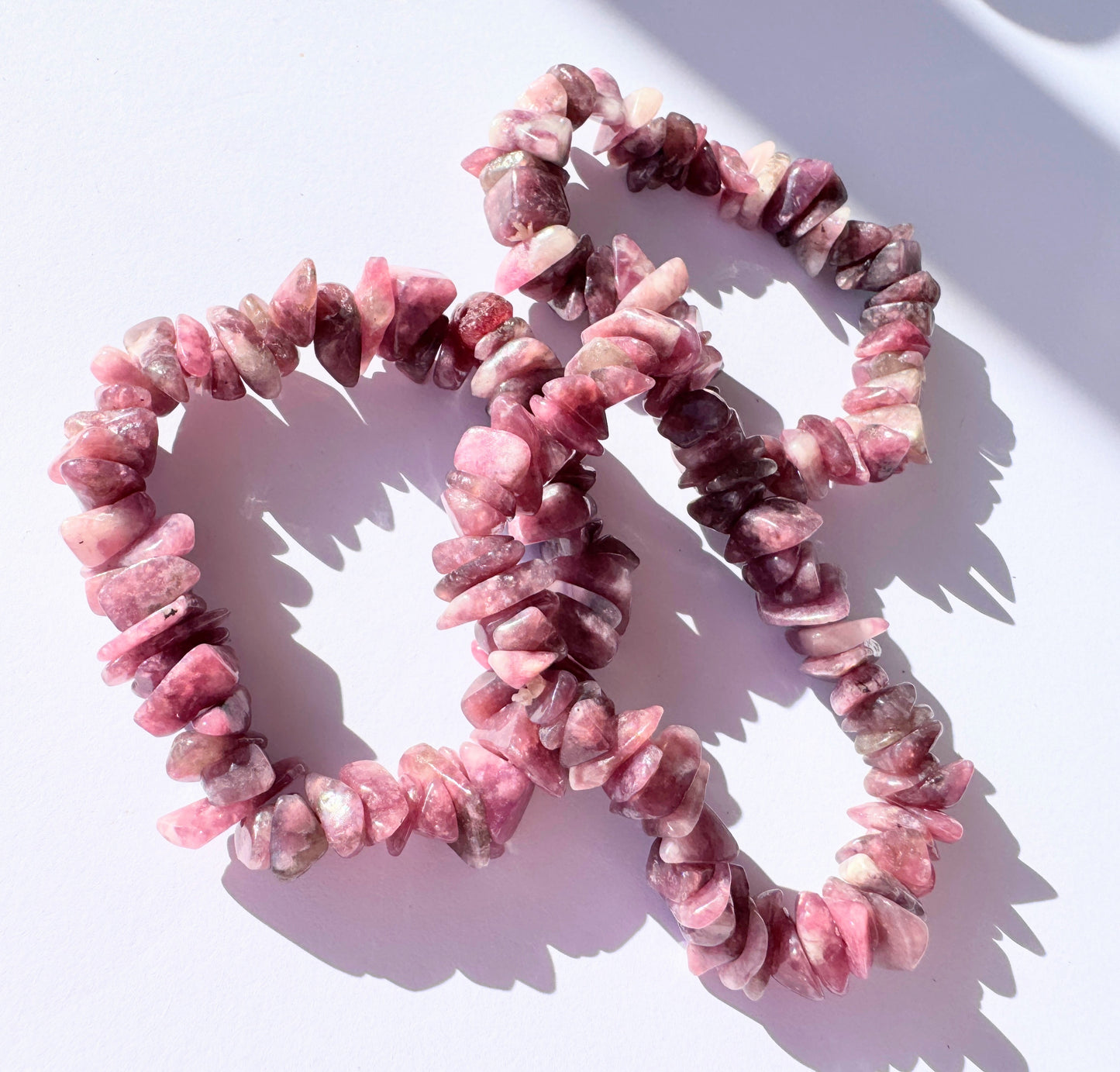 Crystal Chip Bracelets (larger chips)