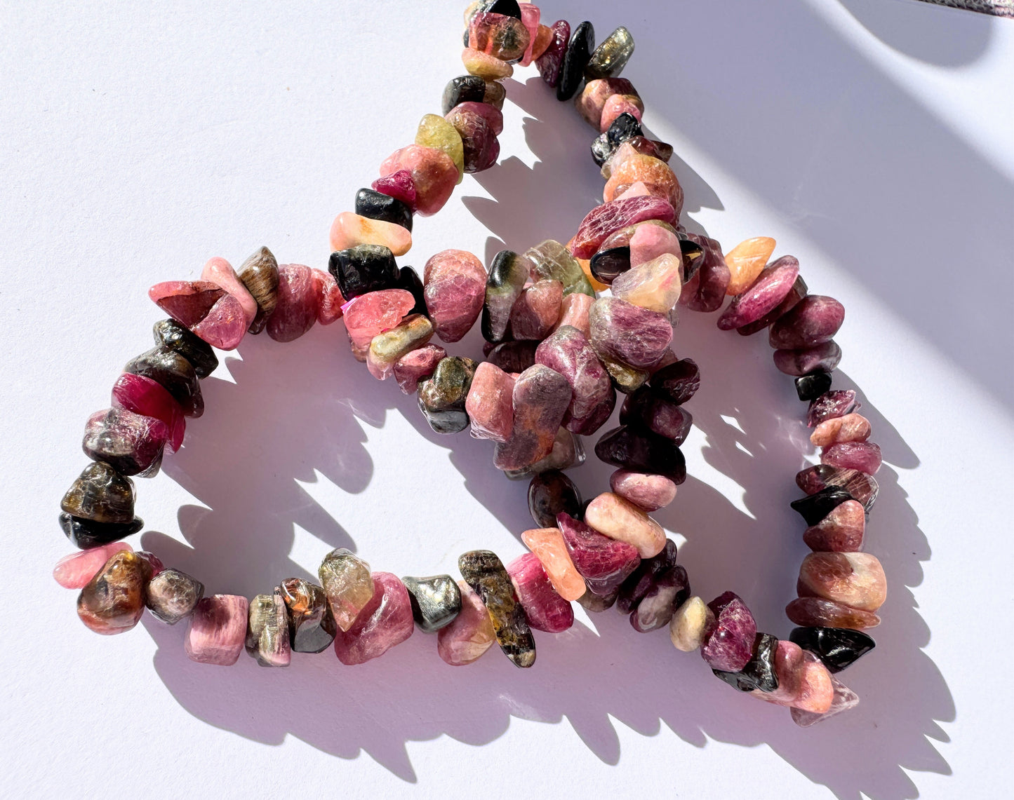 Crystal Chip Bracelets (larger chips)
