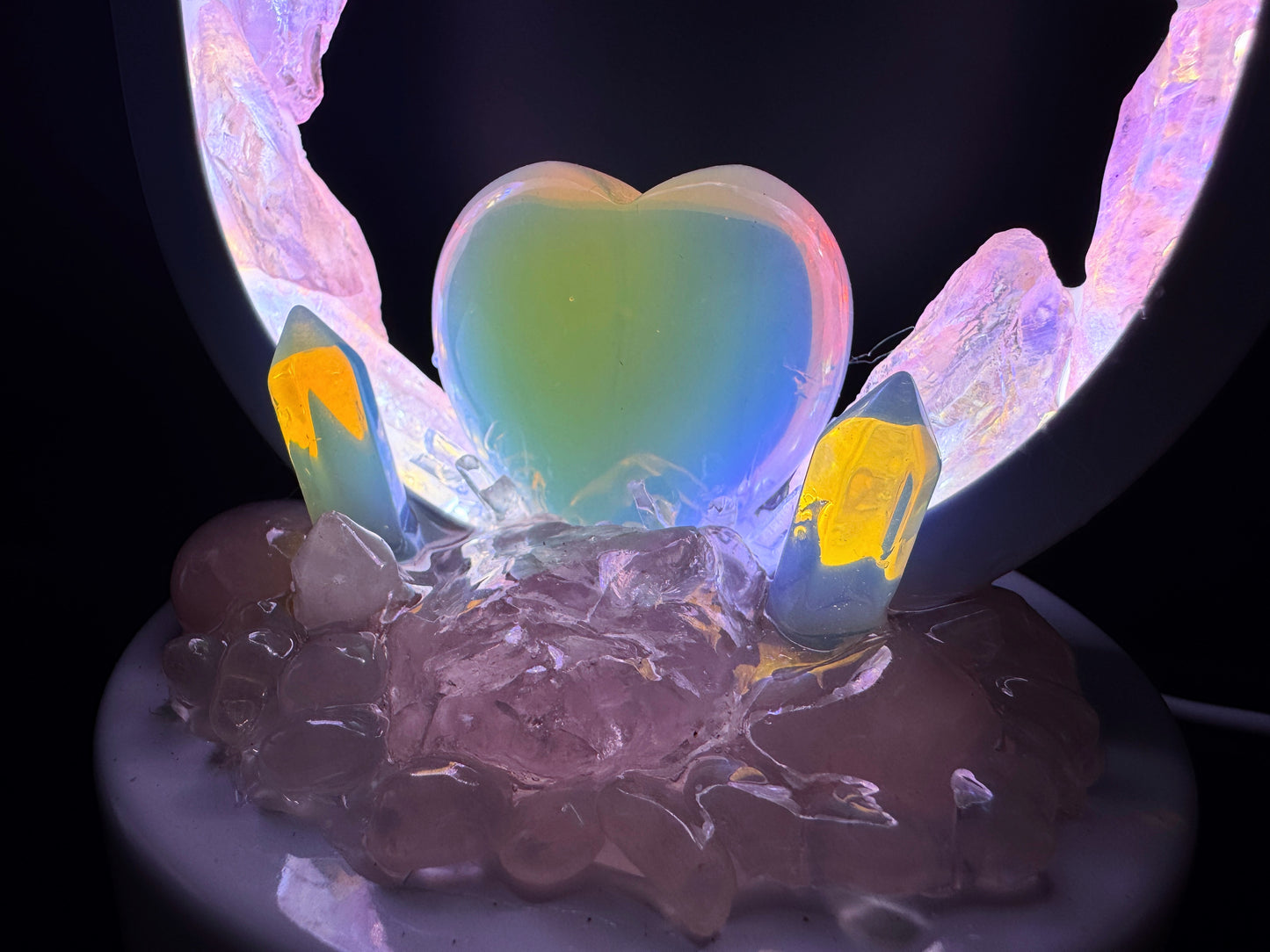Goddess Glow Crystal Lamp.