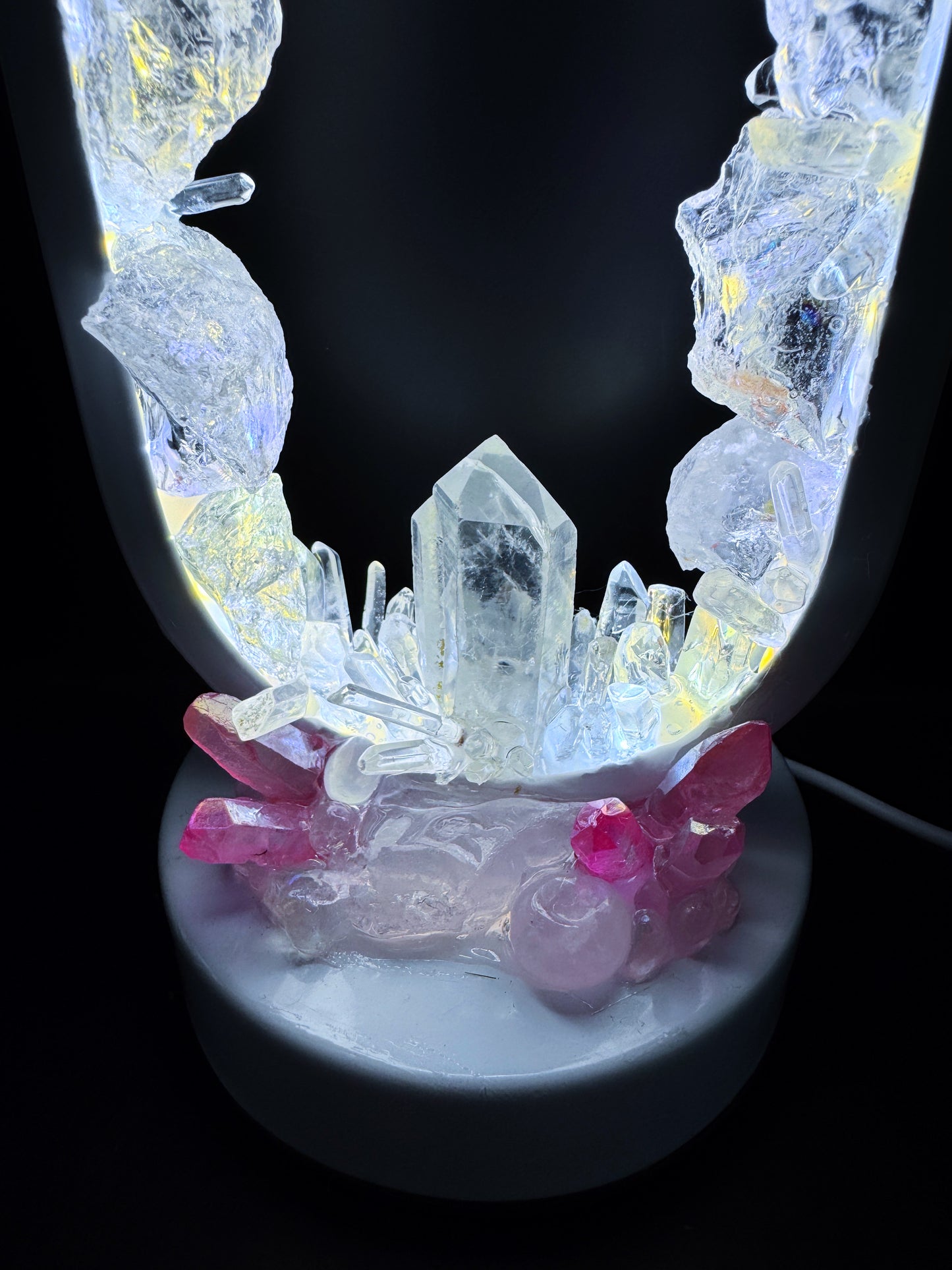 Moon Goddess Crystal Lamp