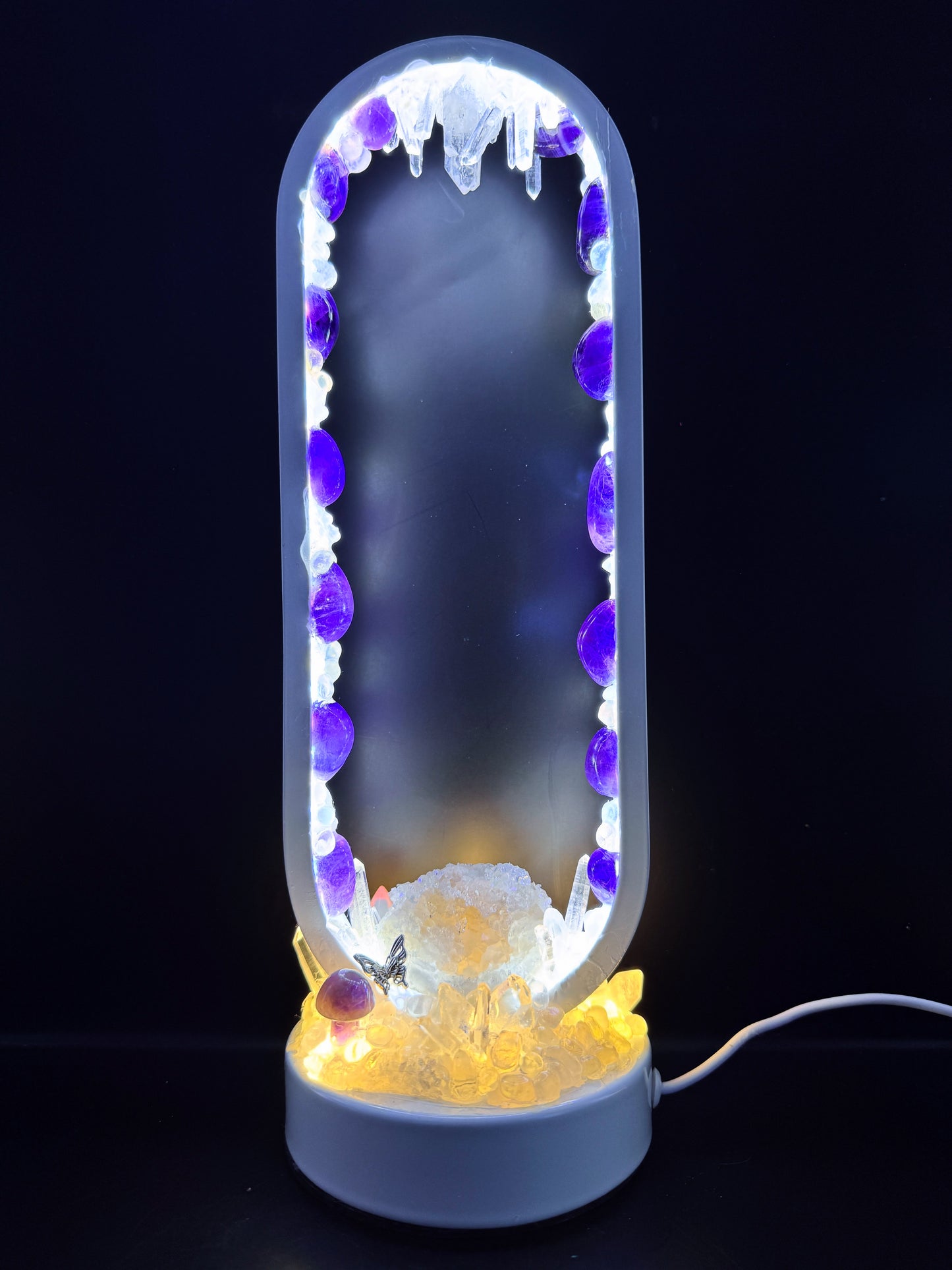 Aphrodite’s Gate Crystal Lamp.