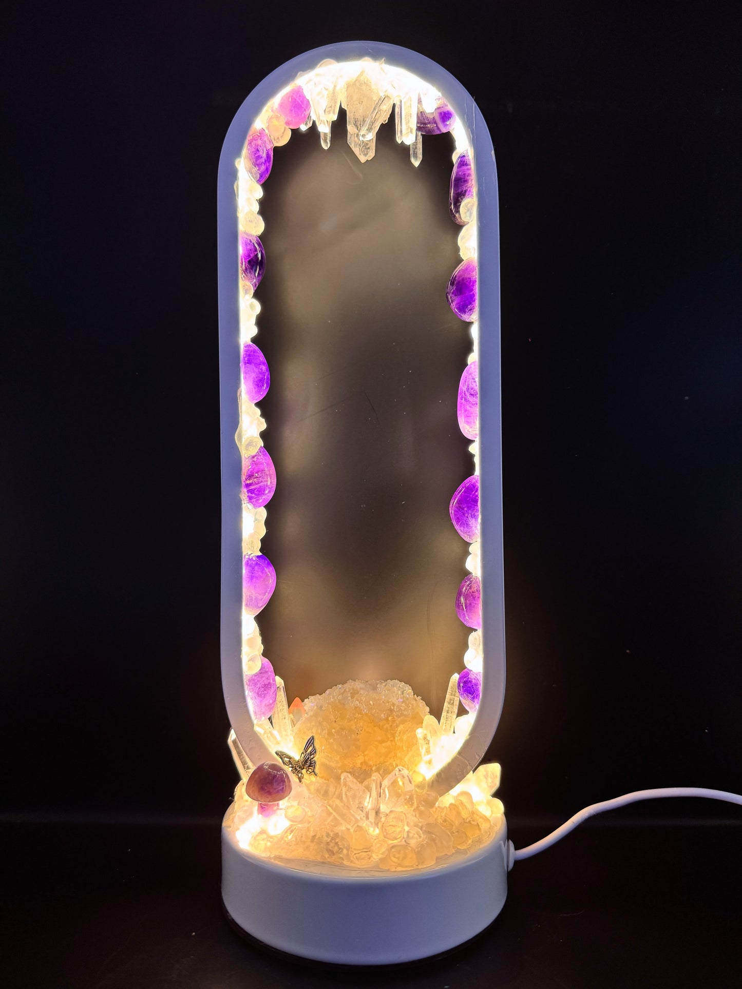 Aphrodite’s Gate Crystal Lamp.