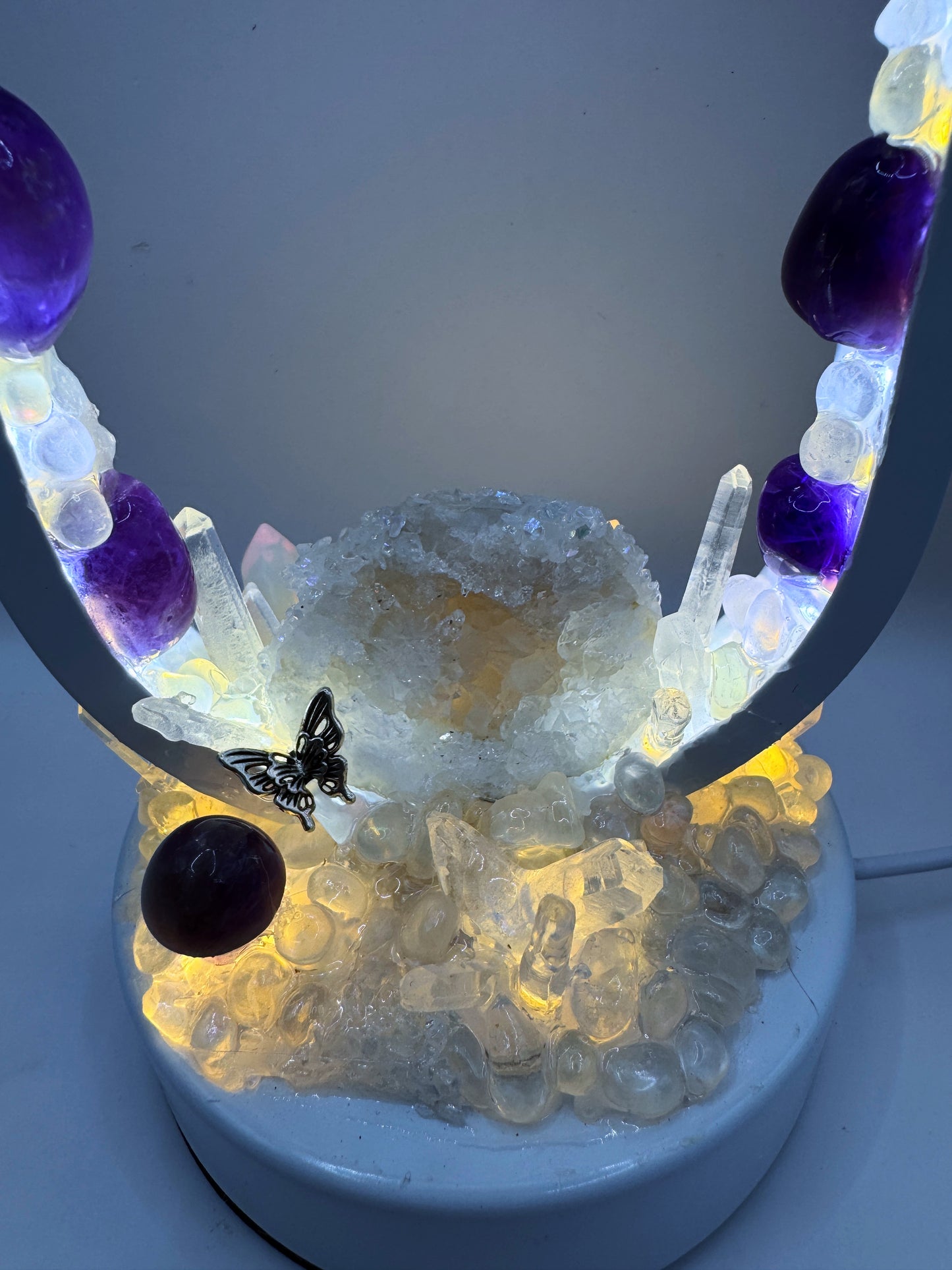 Aphrodite’s Gate Crystal Lamp.