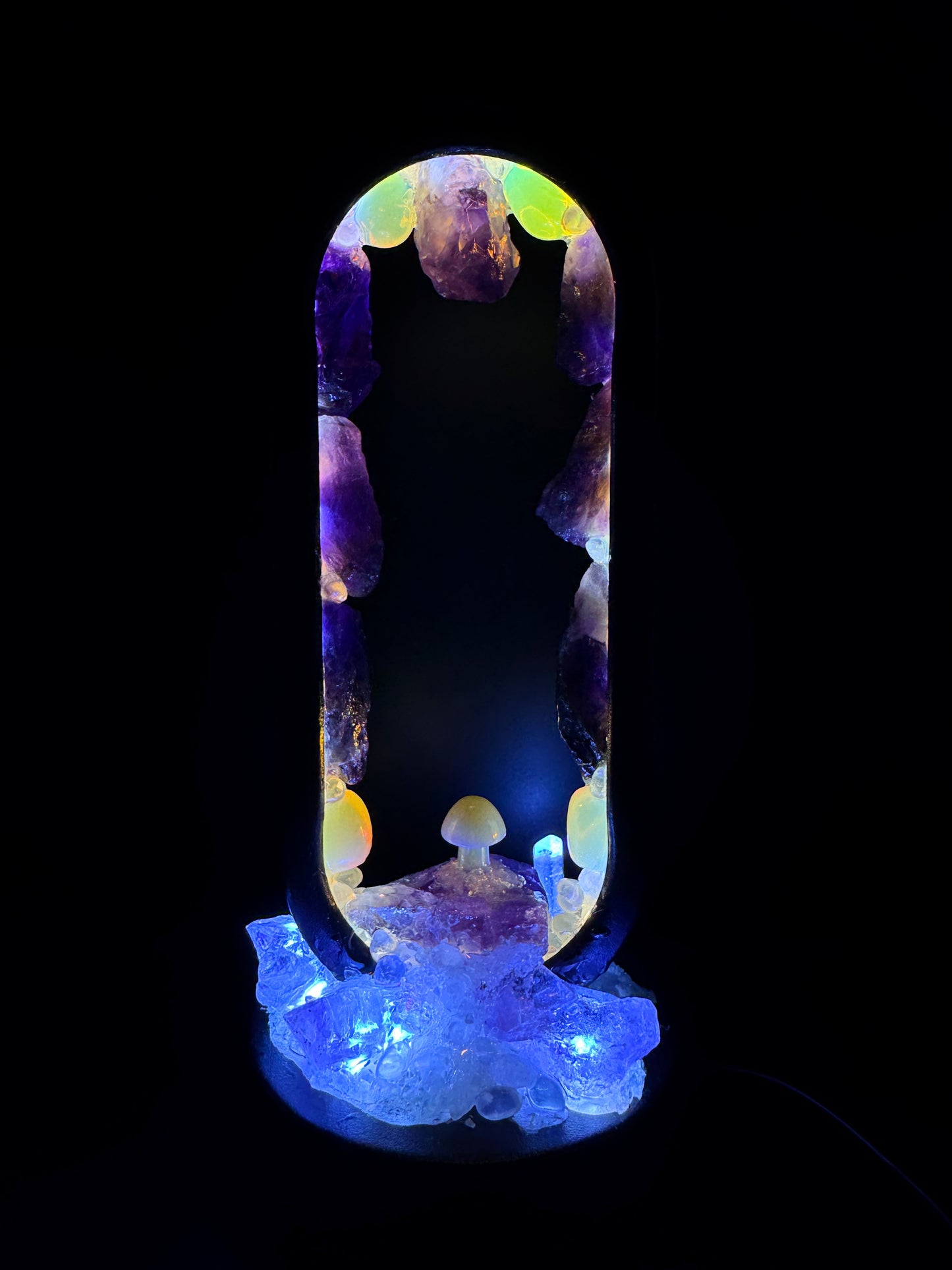 Enchanted Garden Crystal Lamp.