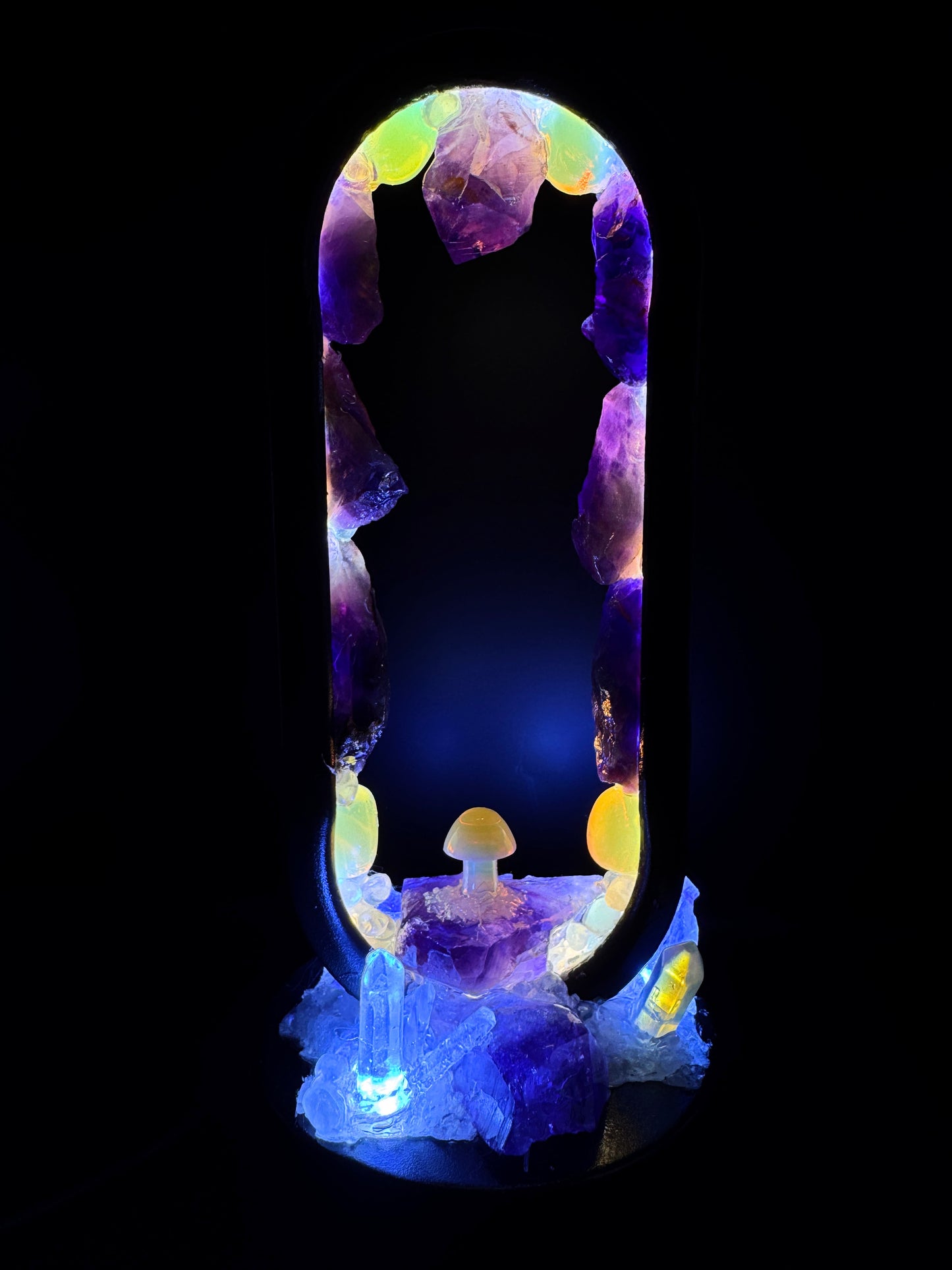 Enchanted Garden Crystal Lamp.