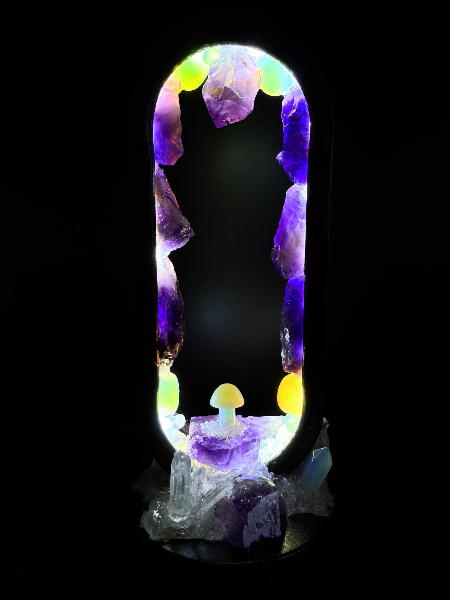 Enchanted Garden Crystal Lamp.