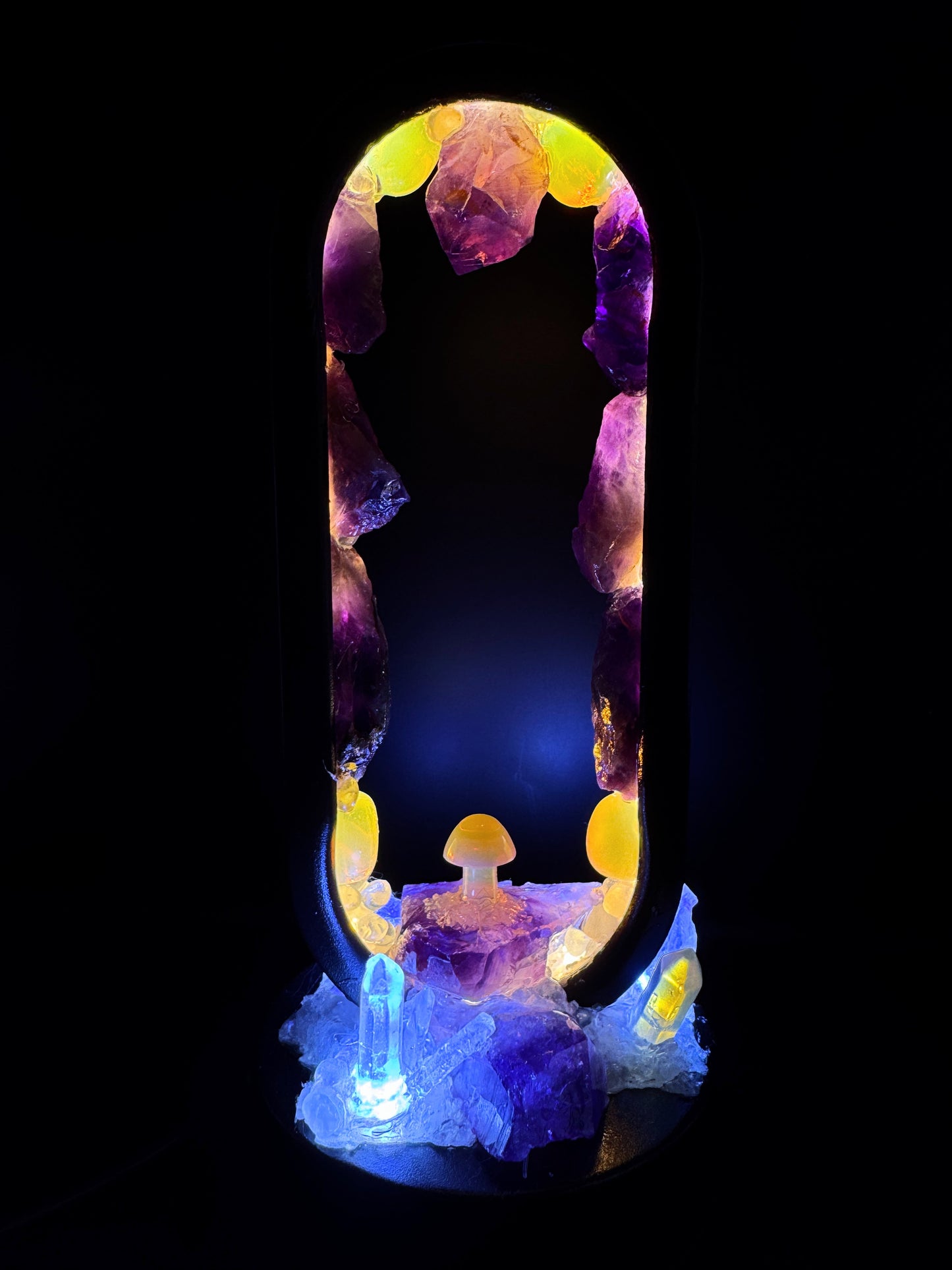 Enchanted Garden Crystal Lamp.