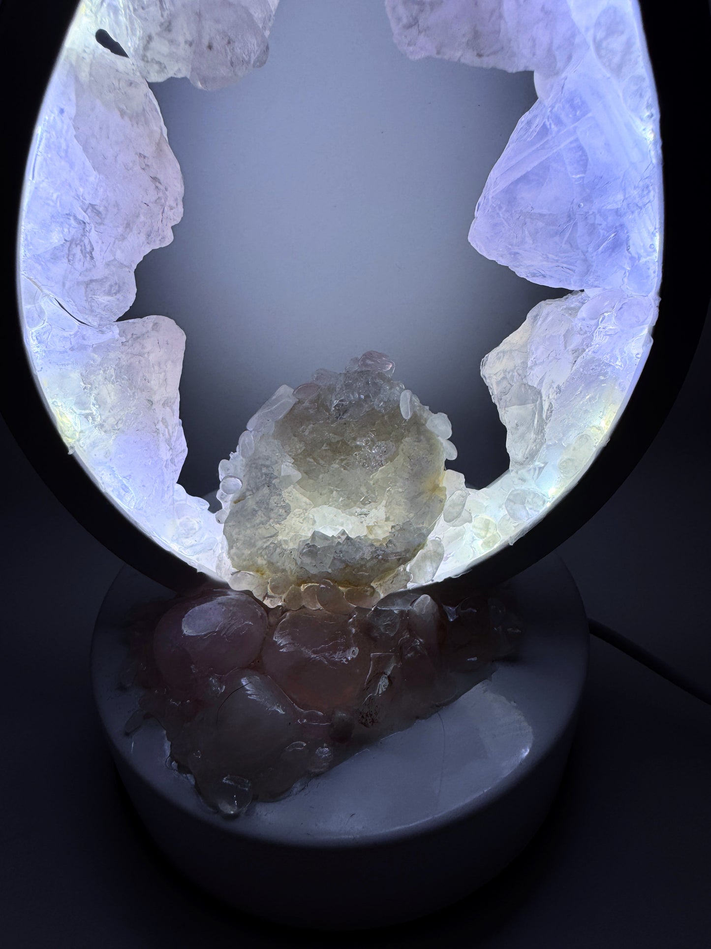 Crystal Glow Crystal Lamp.