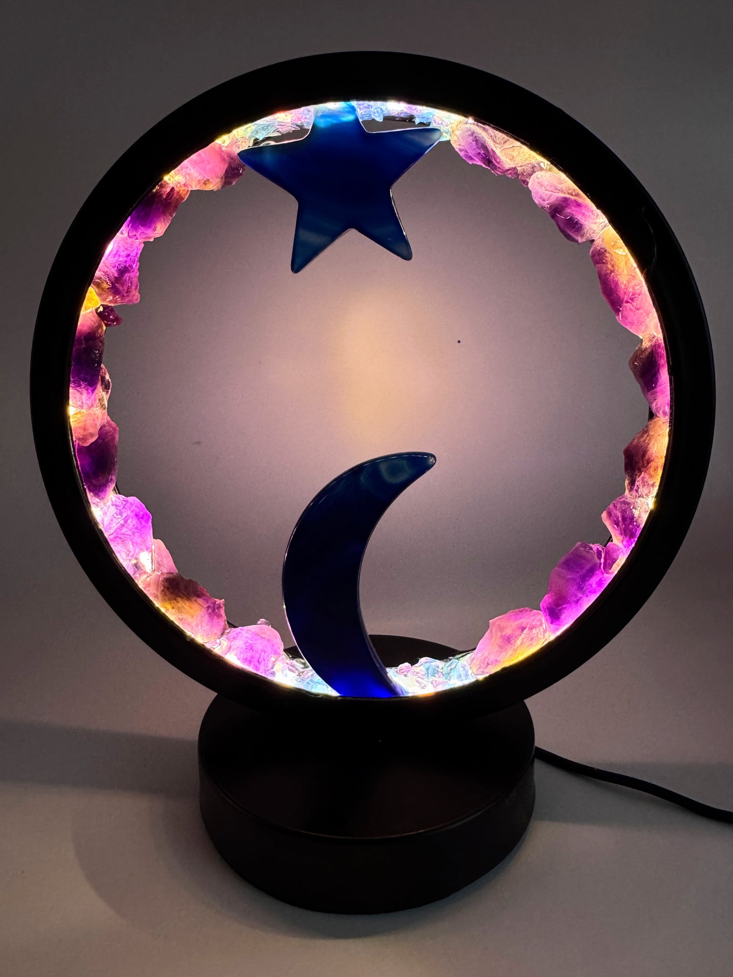 Celestial Night Crystal Lamp