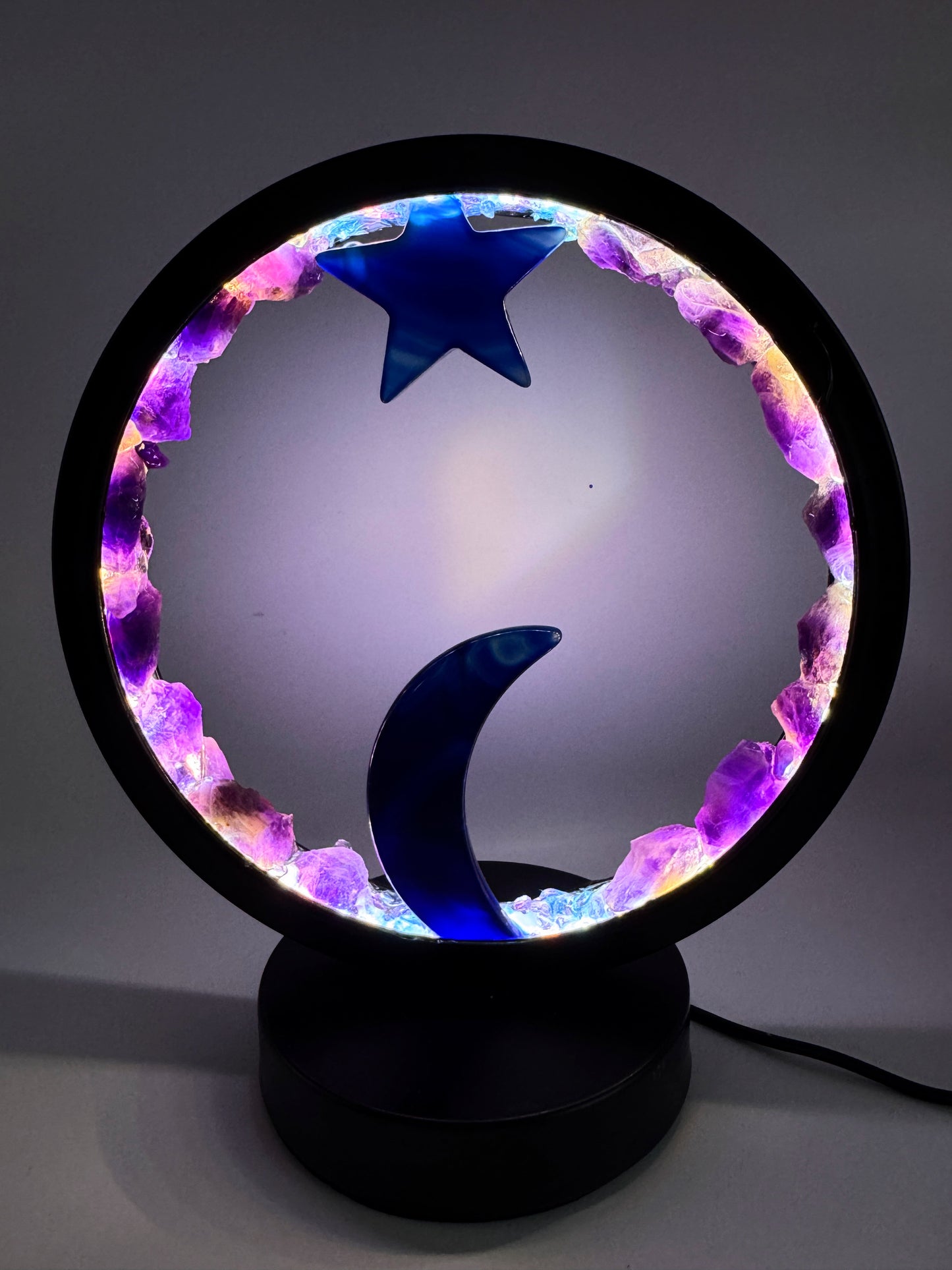 Celestial Night Crystal Lamp