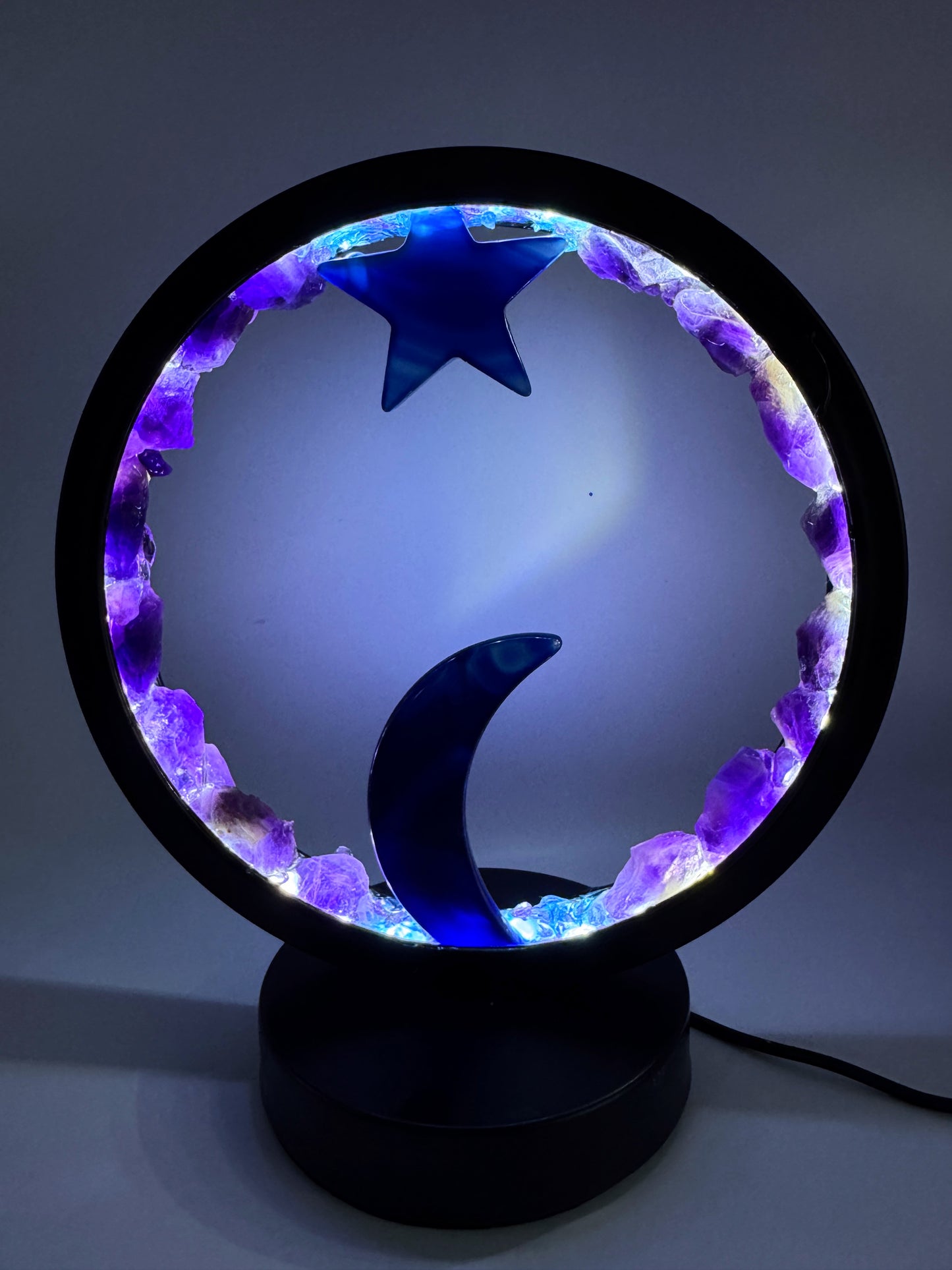 Celestial Night Crystal Lamp